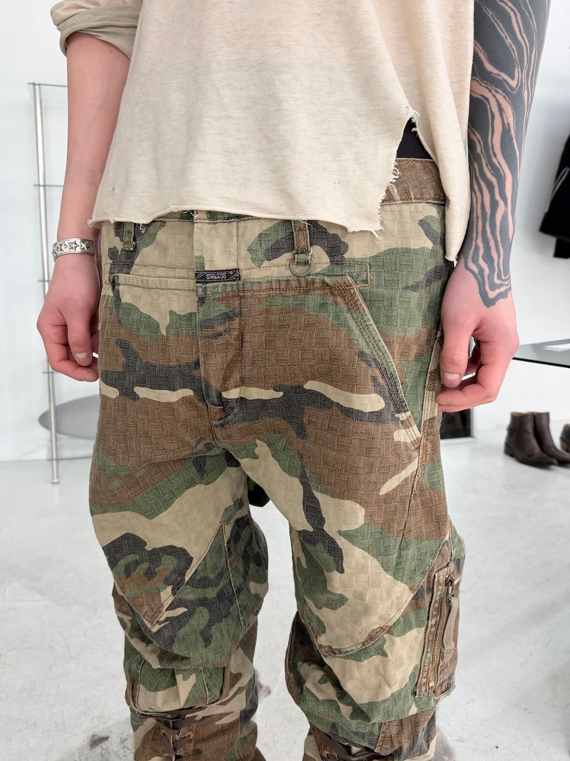 2000‘s 저버드 스타 패널 카모 사루엘 팬츠 상품이미지5