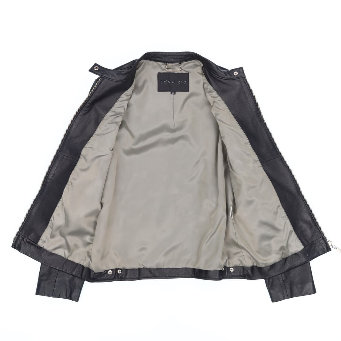 55 송지오옴므 여성 싱글 라이더 가죽 자켓 4165 상품이미지4