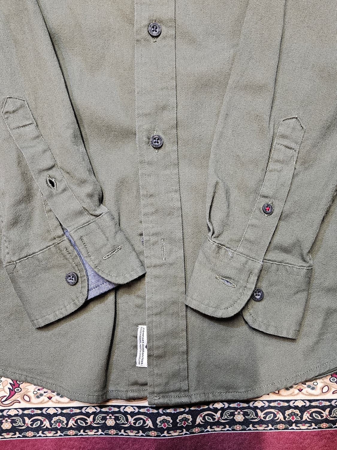 Wrangler Flex for Comfort 카키 워크셔츠 상품이미지4