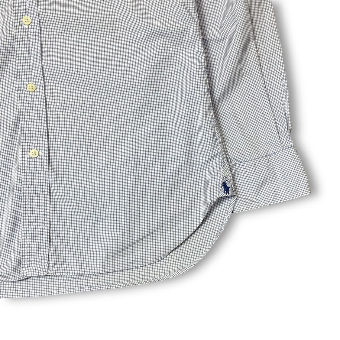 폴로 랄프로렌 블루 깅엄체크 긴팔 셔츠 상품이미지4