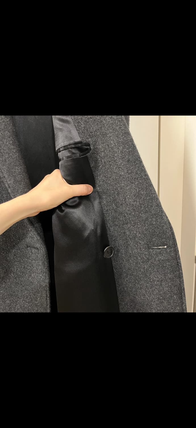 생로랑 17fw 캐시미어100 더블코트 46 상품이미지4