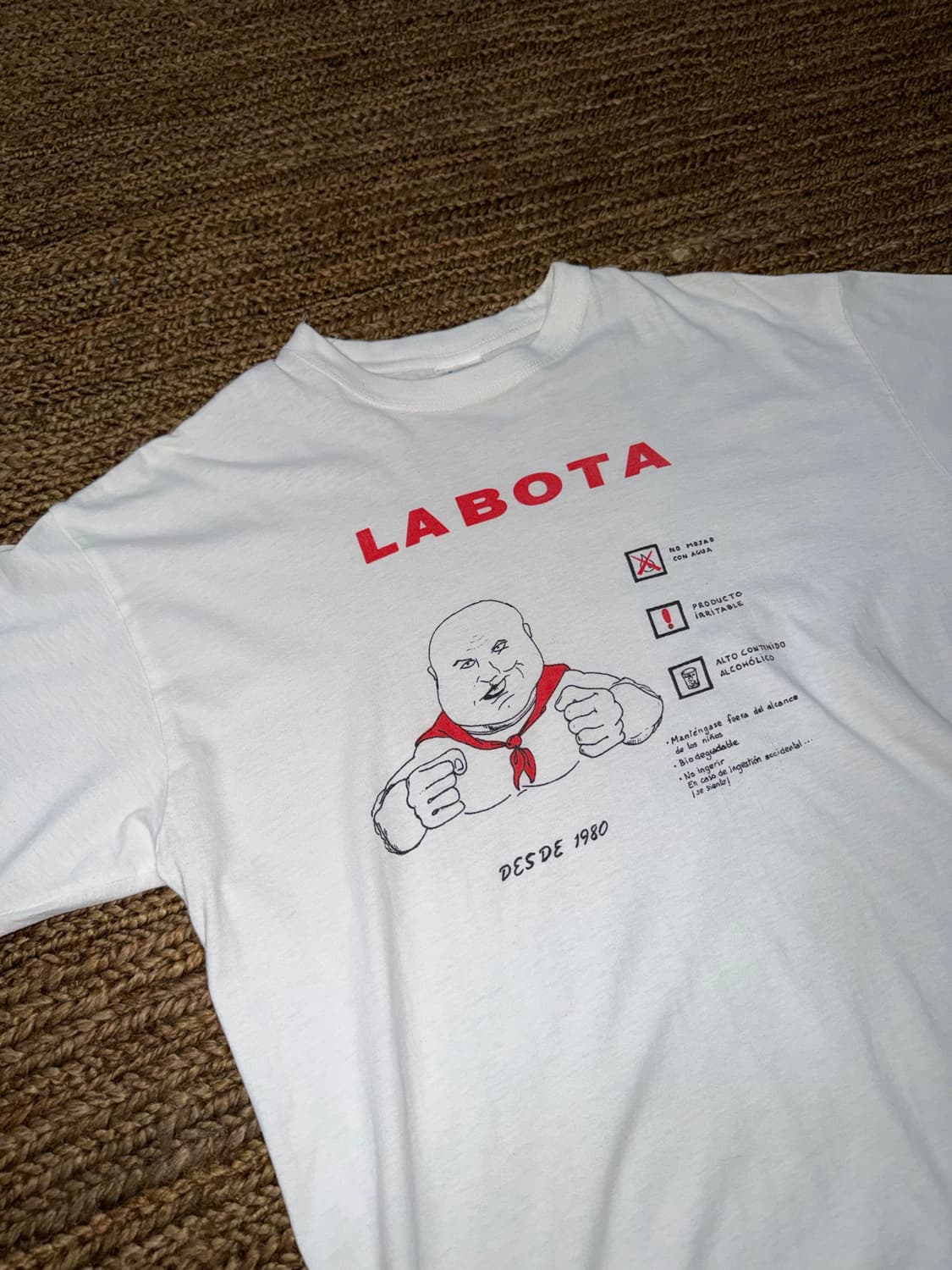 [XL]대머리 아저씨가 알려주는 부츠 사용 경고 안내문 티셔츠 상품이미지2