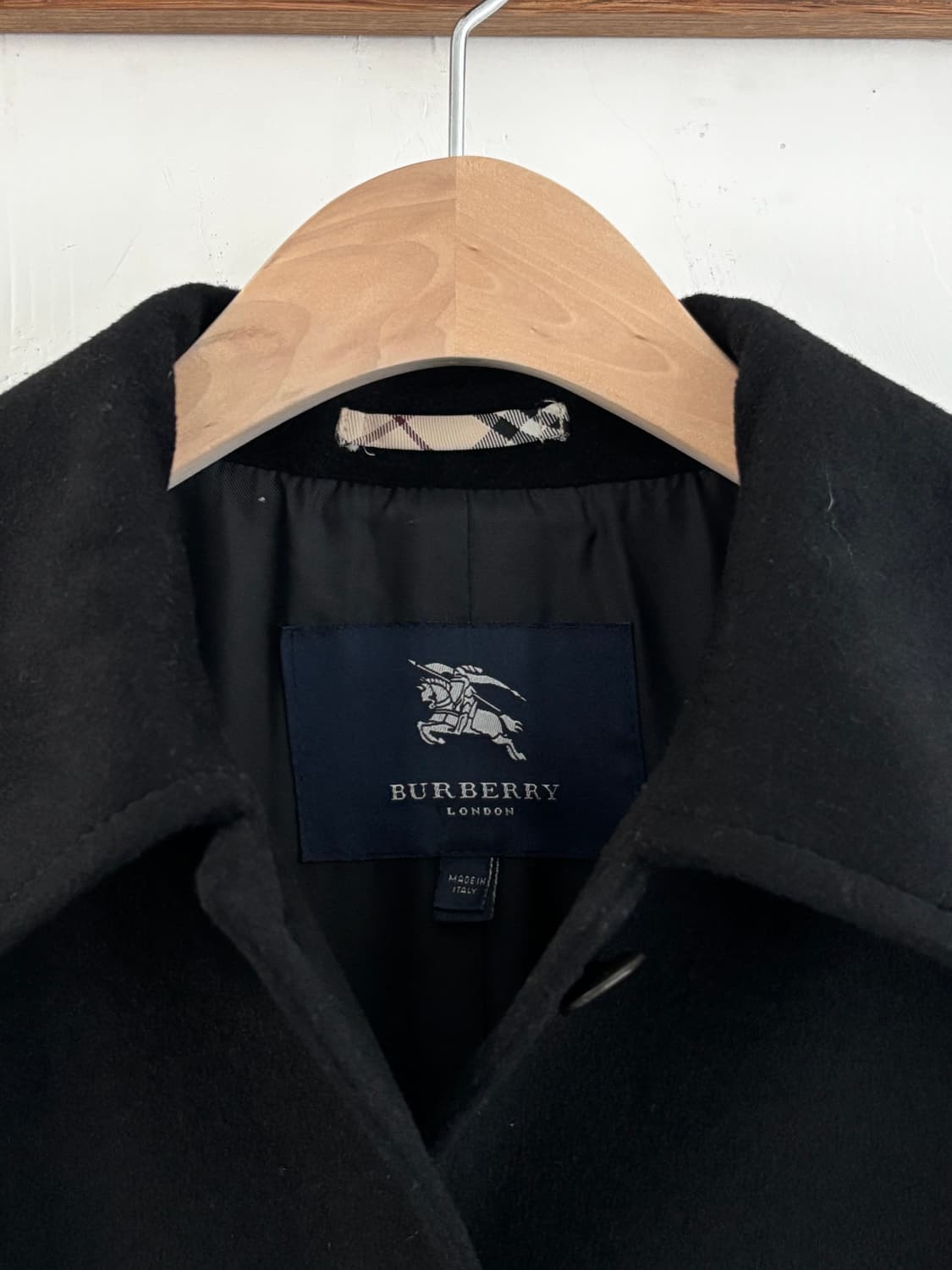 Burberry 버버리 블랙 싱글 브레스트 코트 상품이미지5