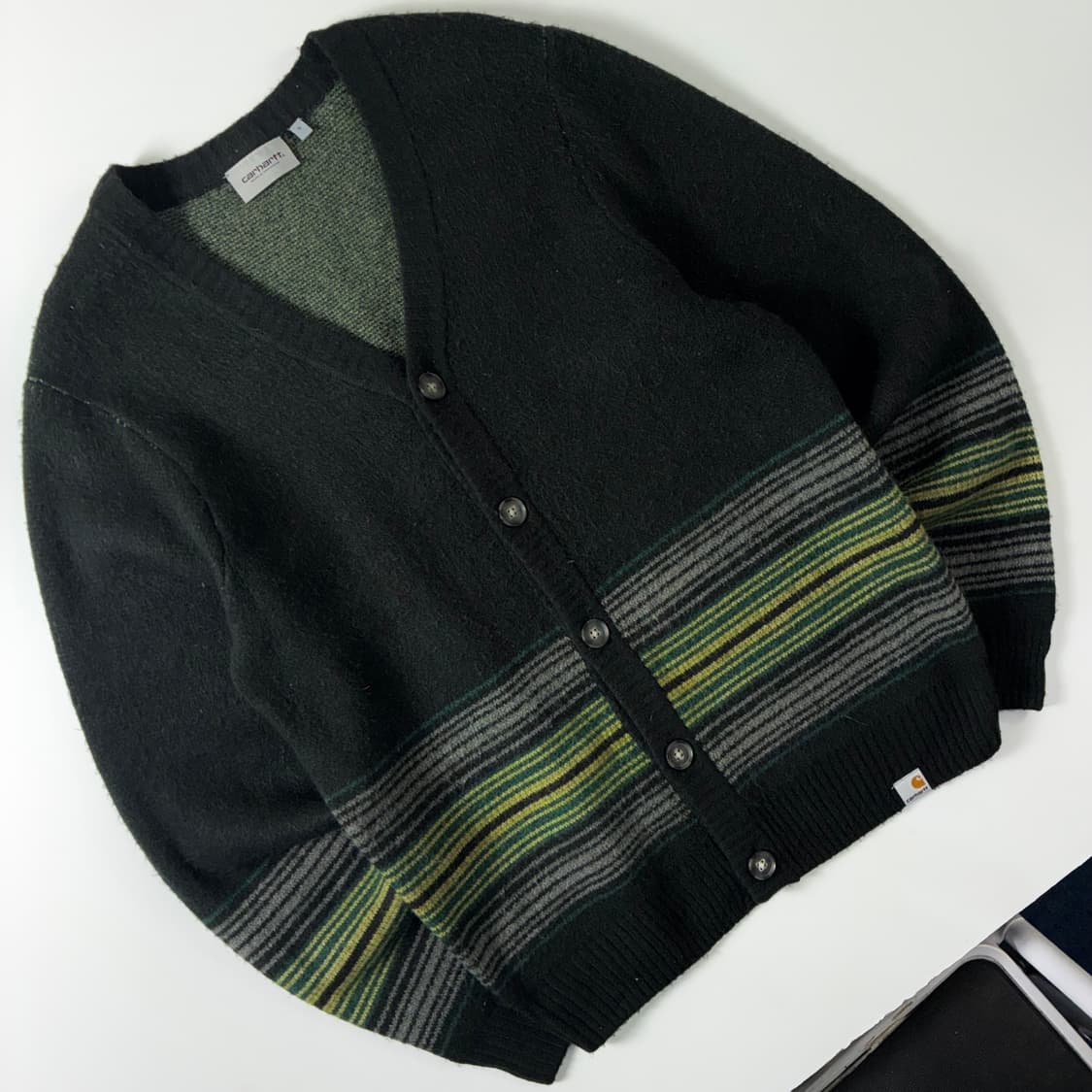 Carhartt  칼하트 WIP 딜런 스트라이프 니트 가디건  상품이미지2