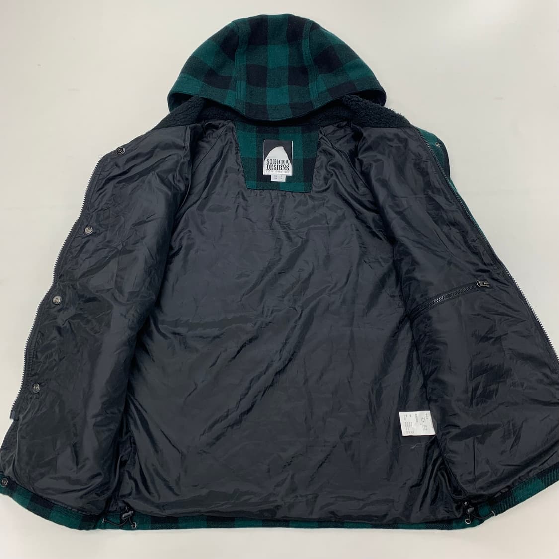 시에라디자인 타탄체크 울 후드자켓 (M) 상품이미지6