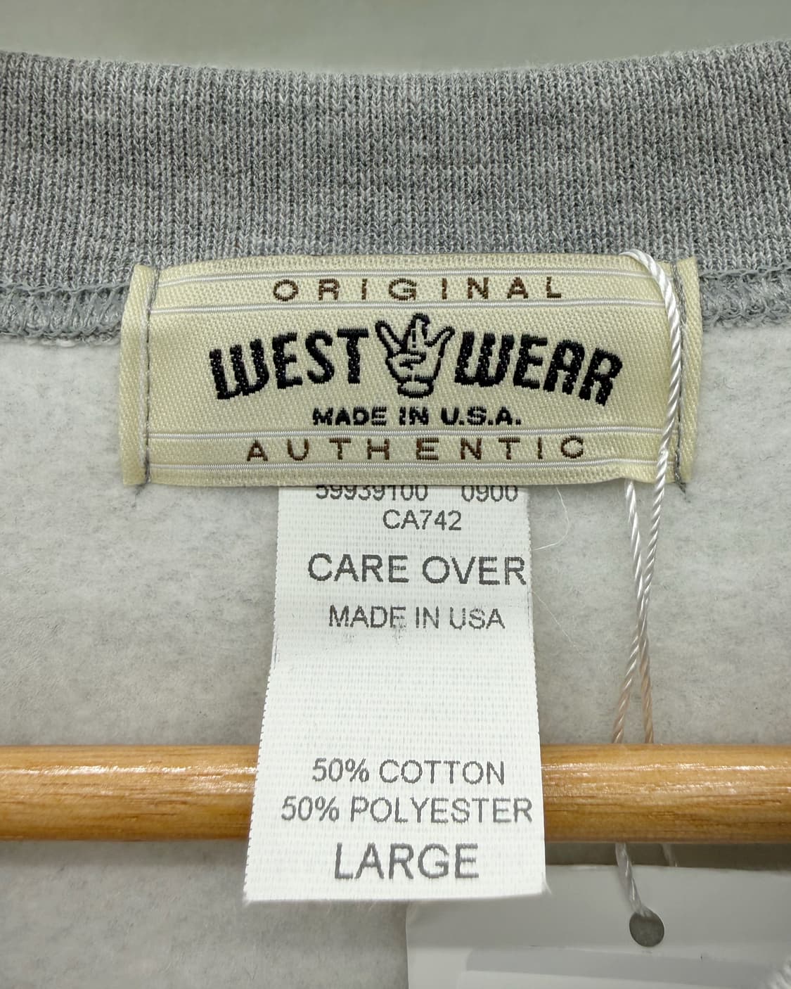 WEST WEAR 90s ES 크루넥 스웻셔츠 그레이 상품이미지6