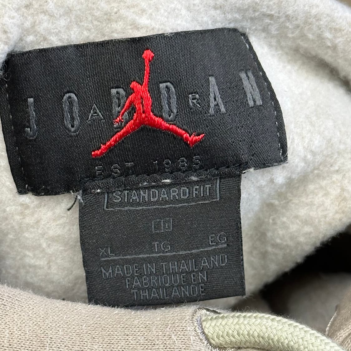 XL 조던 X 트래비스 스캇 풀오버 베이지 후드티 상품이미지5