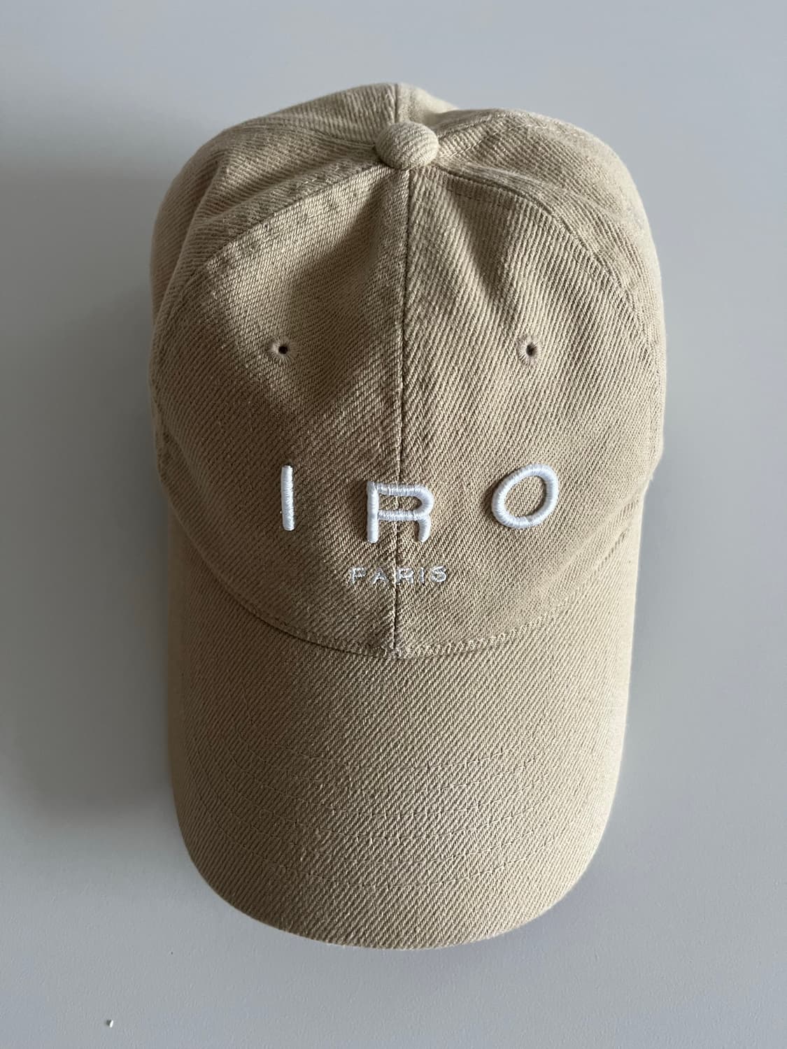 이로 트로이 이로 로고 대님 볼캡 베이지 상품이미지1