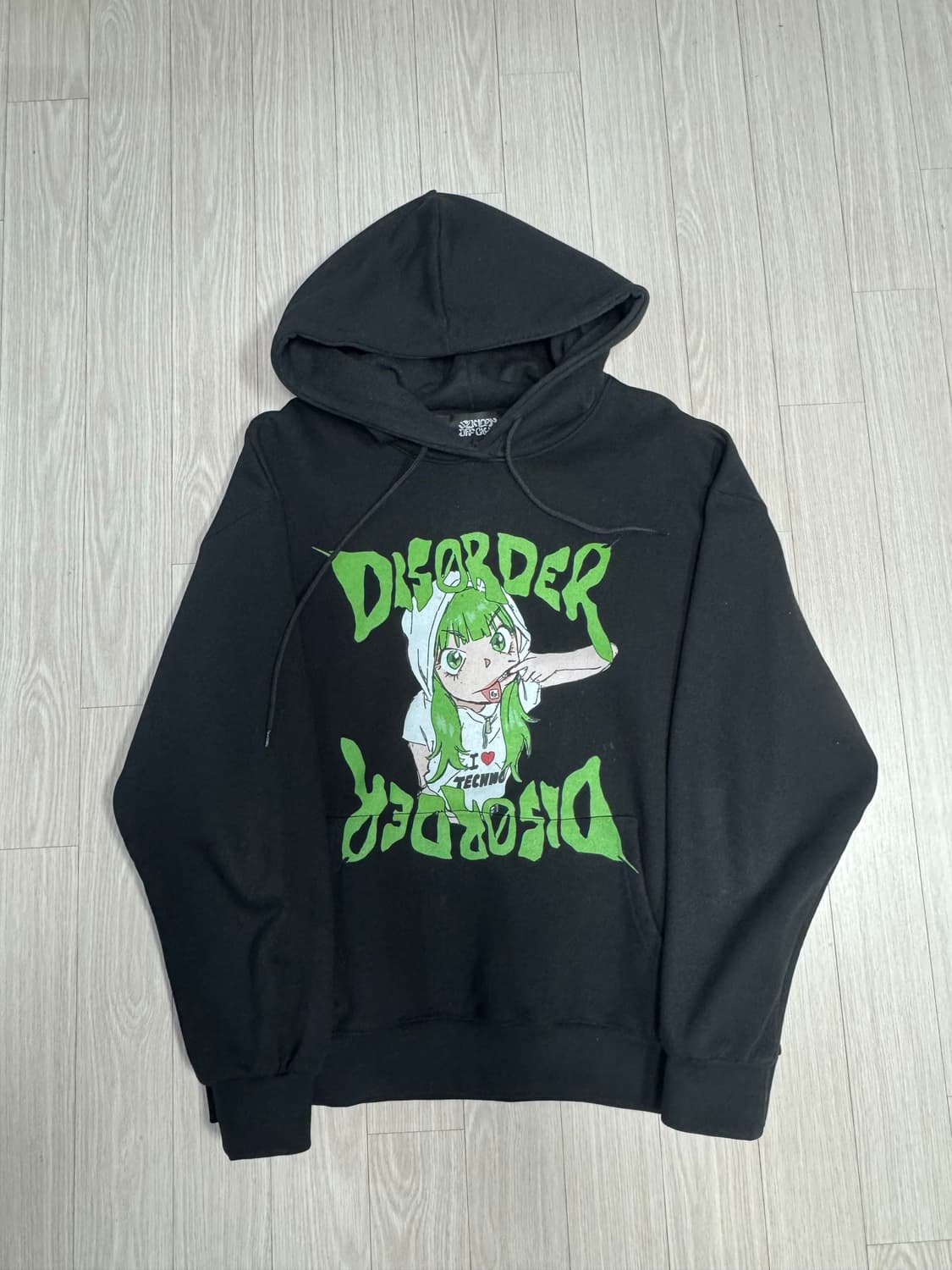 I love Techno Hoodie / SIZE L 상품이미지1