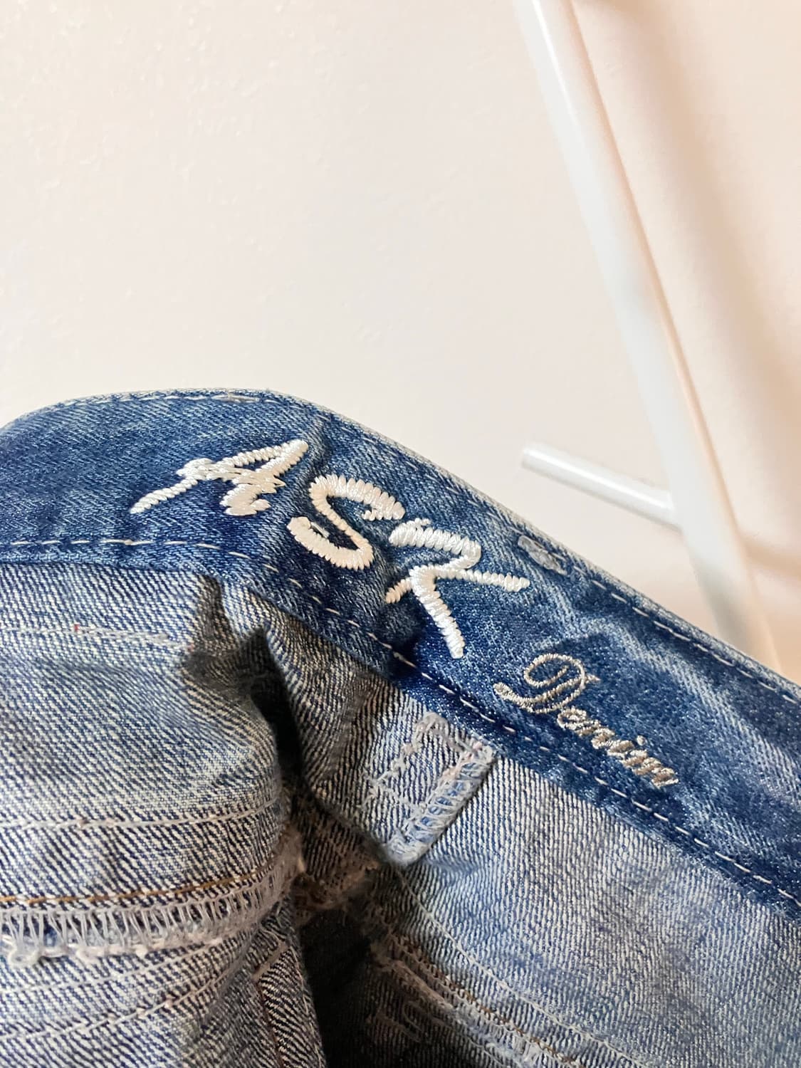 Ask 에스크 유니언잭 미니스커트 데님스커트 오네갸루 그런지  y2k 상품이미지3