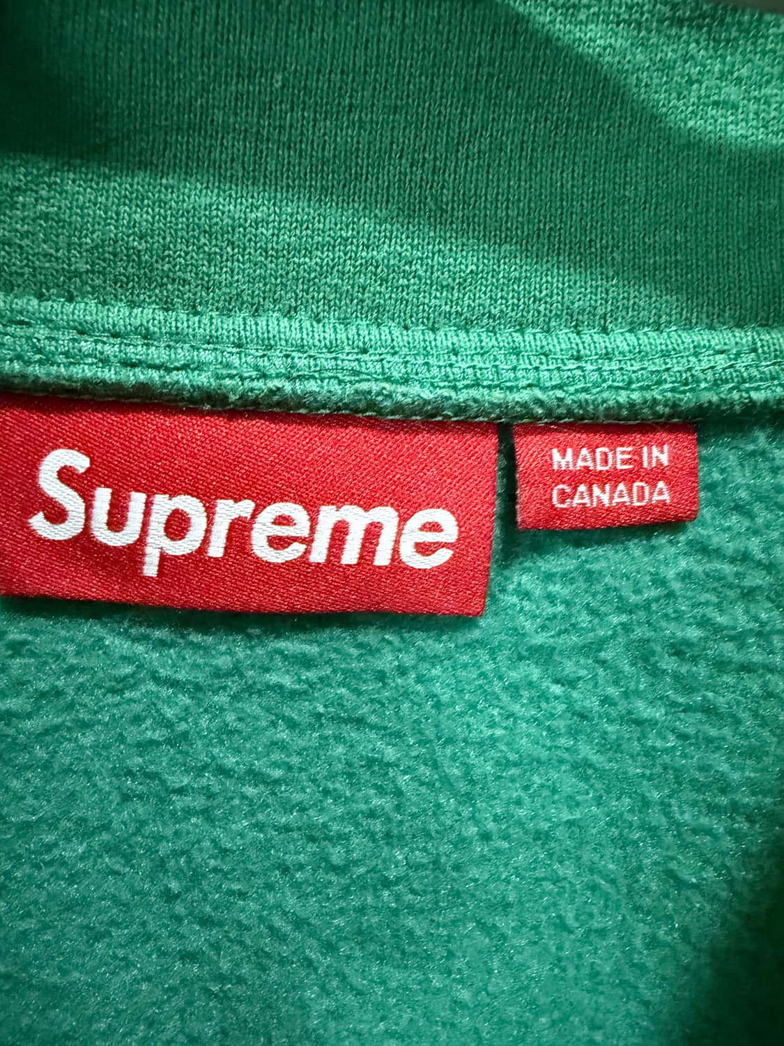 슈프림 컬리지에이트 하프 집 풀오버 라이트 파인 - 24FW 상품이미지3