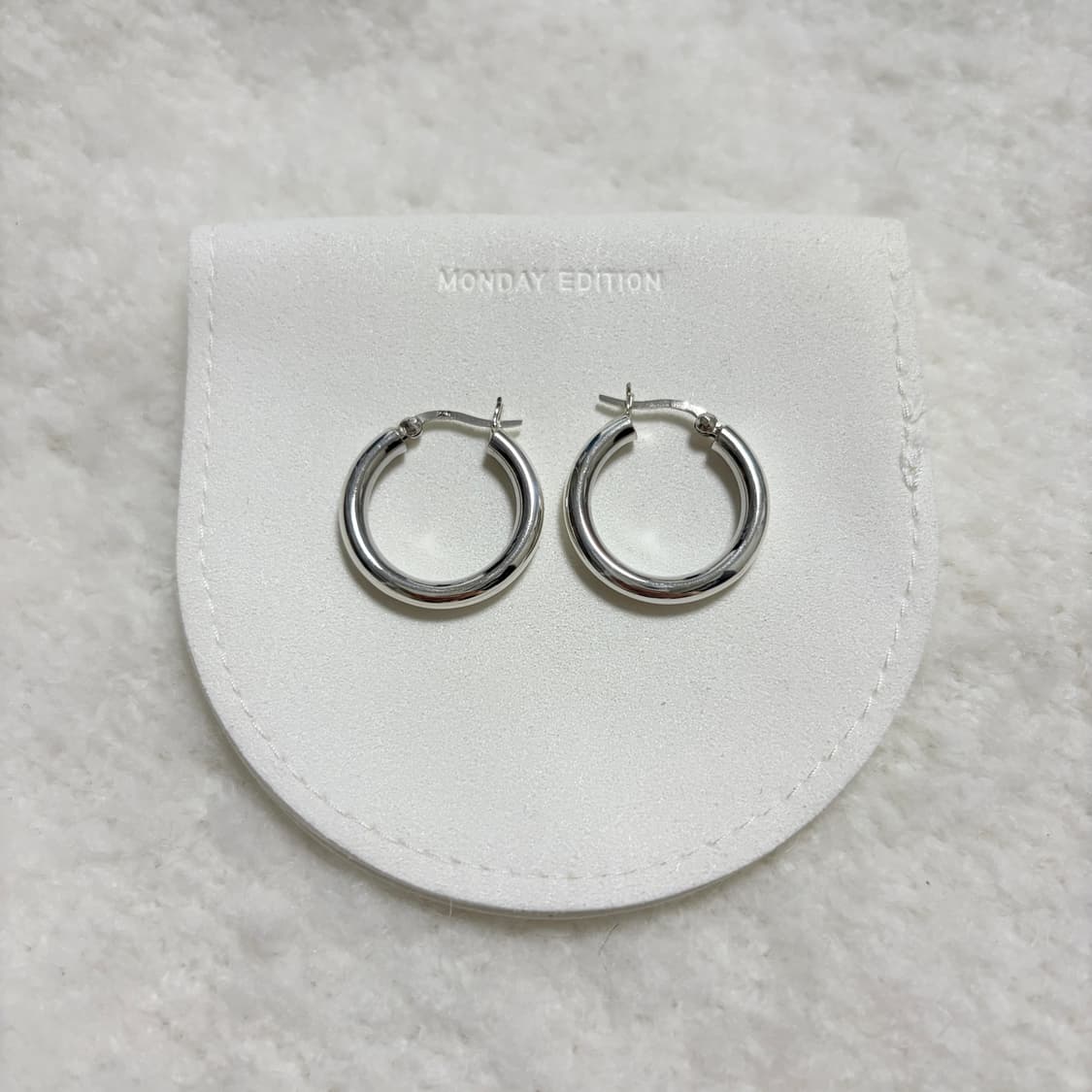 usual me silver hoop earrings 2 상품이미지6
