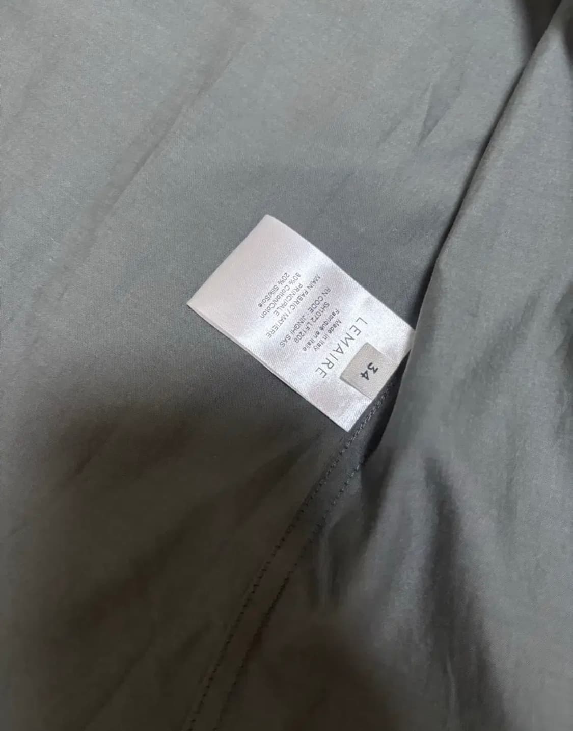 (새상품급) 르메르 셔츠 34 상품이미지3