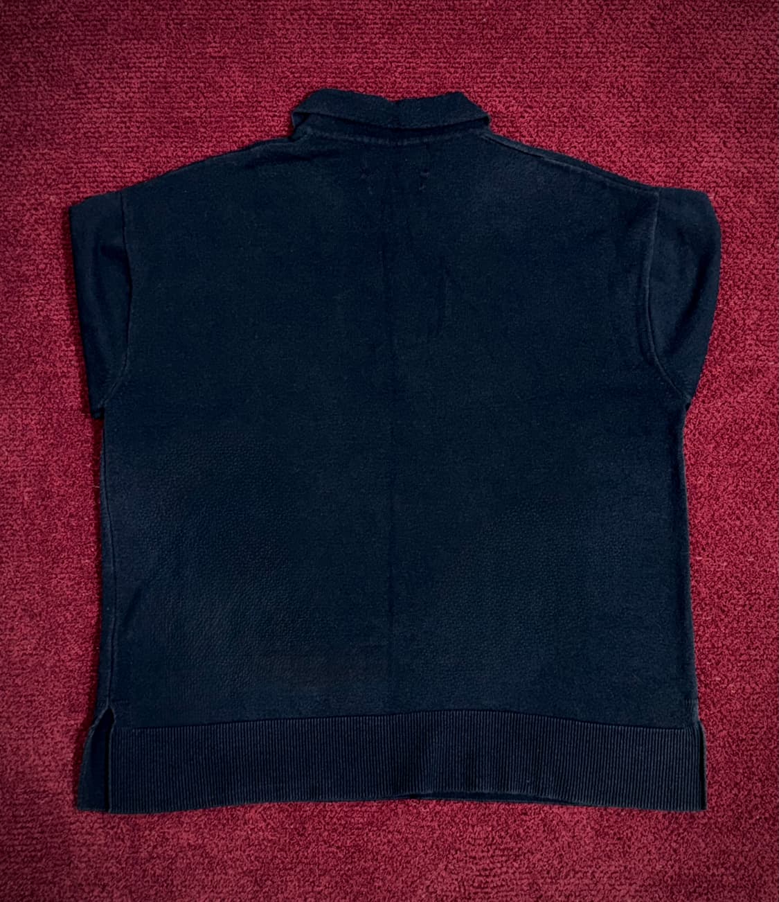 프리즘웍스 네이비 카라 니트 M 상품이미지2