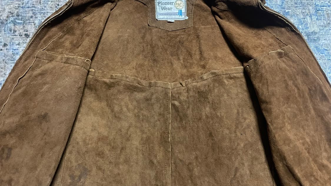 USA 60s~70s 미국빈티지 웨스턴 히피 리얼 스웨이드 프린지 자켓 상품이미지7