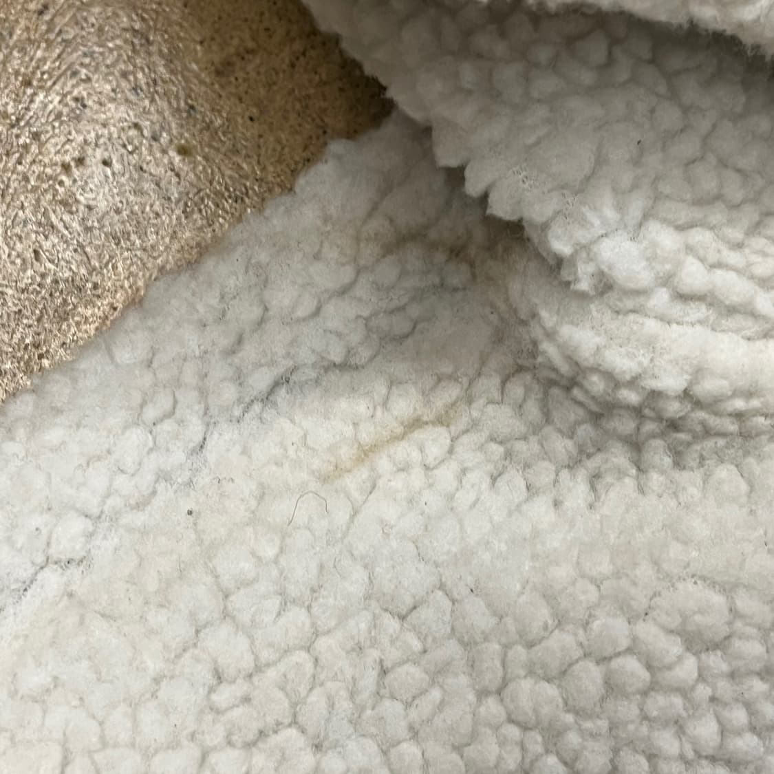 [정품/95] 뉴에라 화이트 뽀글이 카키 양면 후드집업 b19 상품이미지4