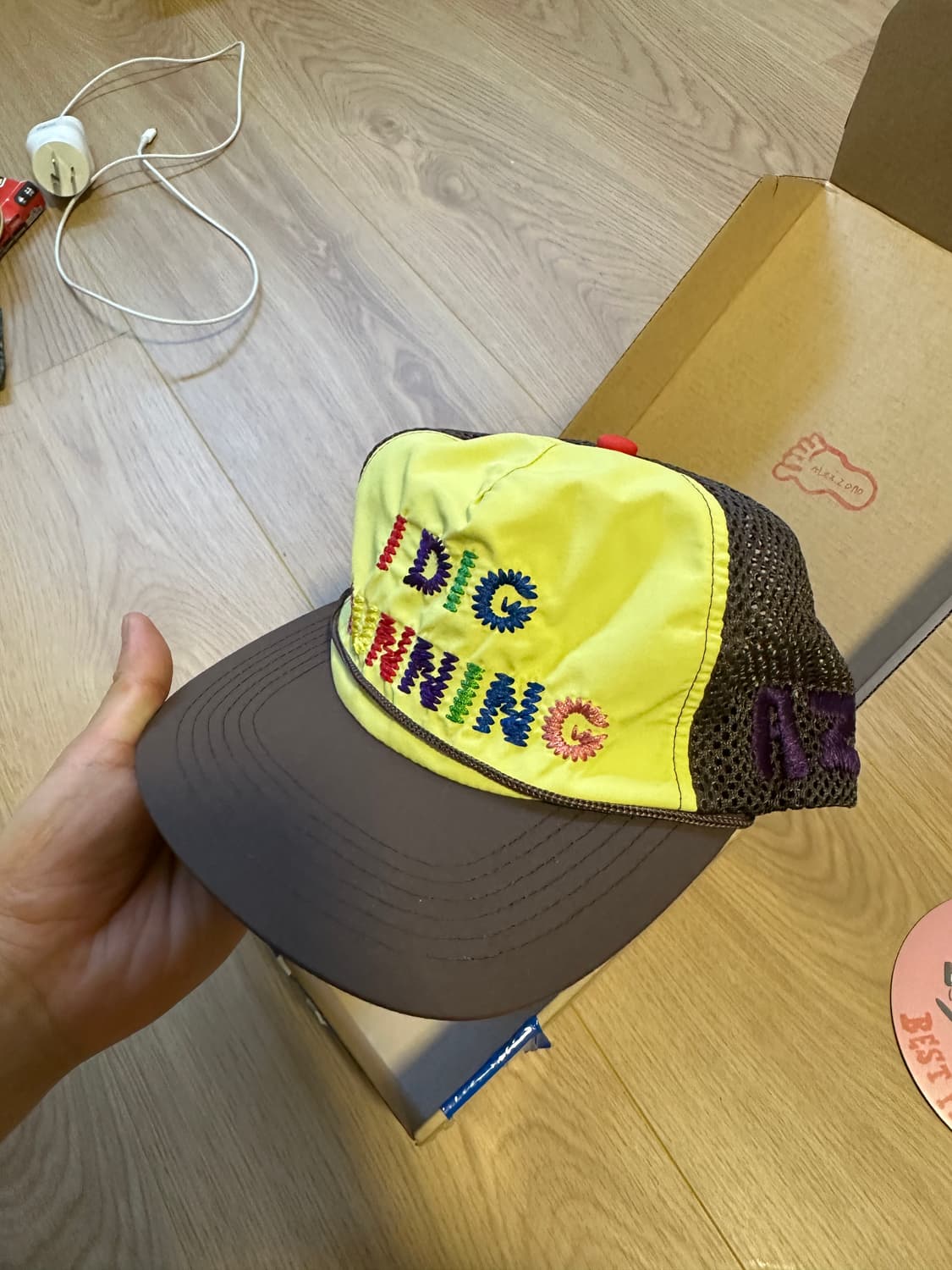 알렉스조노 아이디그러닝 레인보우 볼캡 새상품 상품이미지2