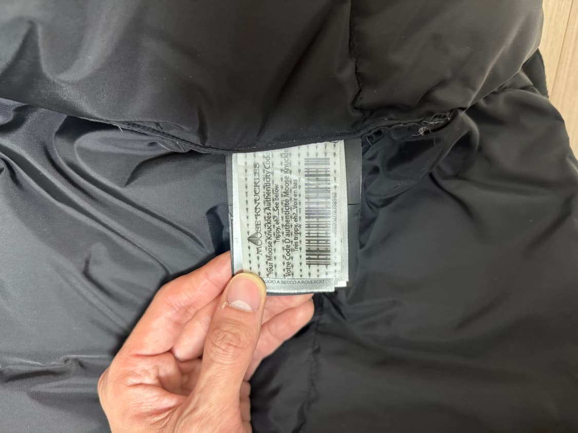 새상품 무스너클 남성 라이언 파카 L 블랙 상품이미지4