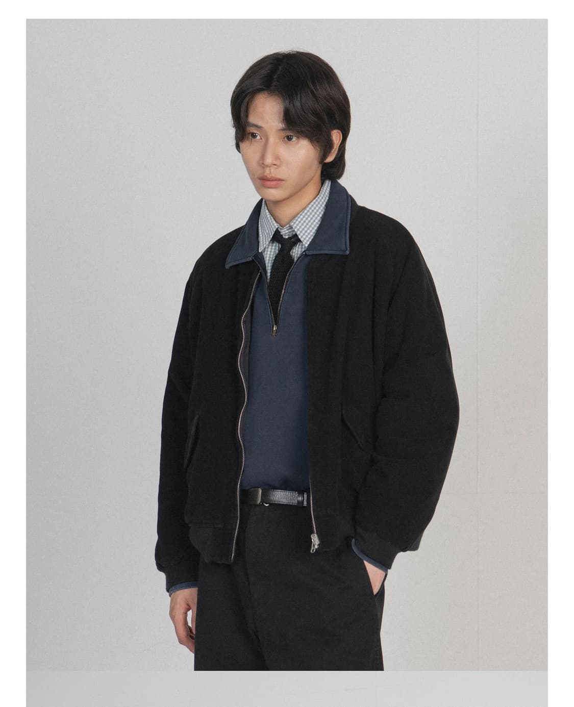 브라운야드 리버서블 몰스킨 블루죵 블랙  상품이미지2