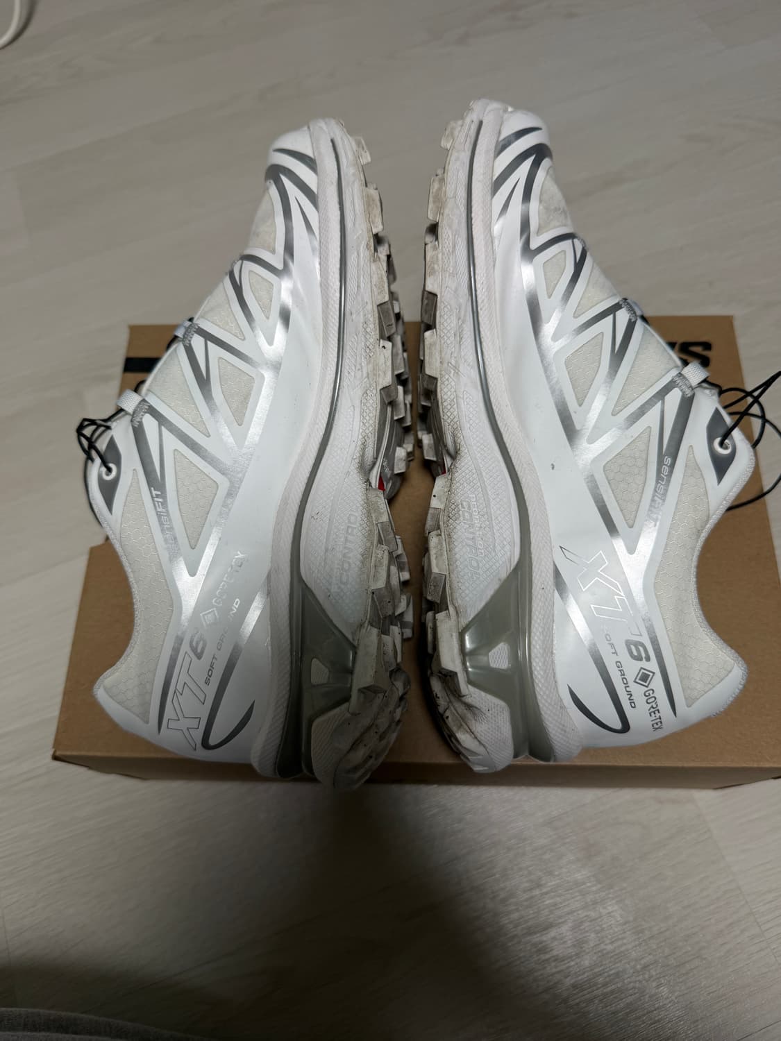 살로몬 xt-6 고어텍스 화이트/실버 상품이미지3