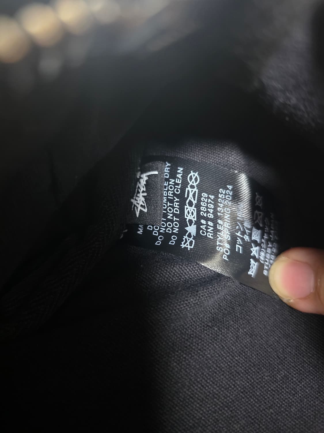 스투시 캔버스 백팩 워시드 블랙 상품이미지6