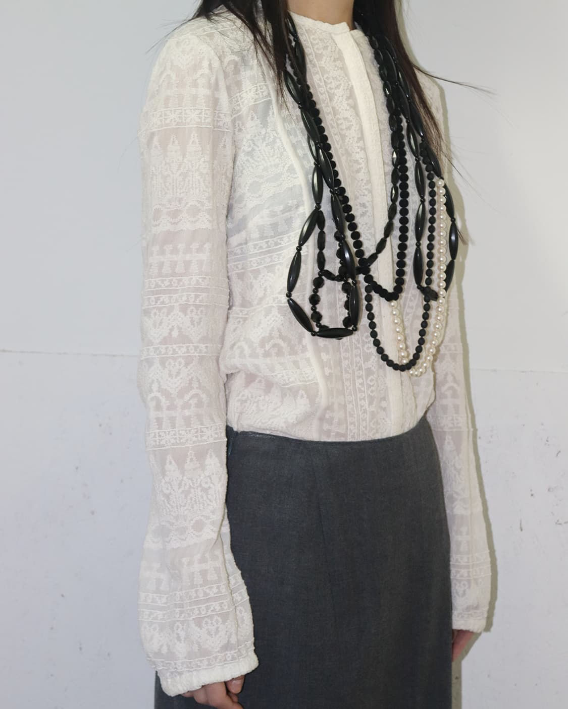 꼼데가르송 펄 & 비즈 하모니 네크리스 상품이미지2