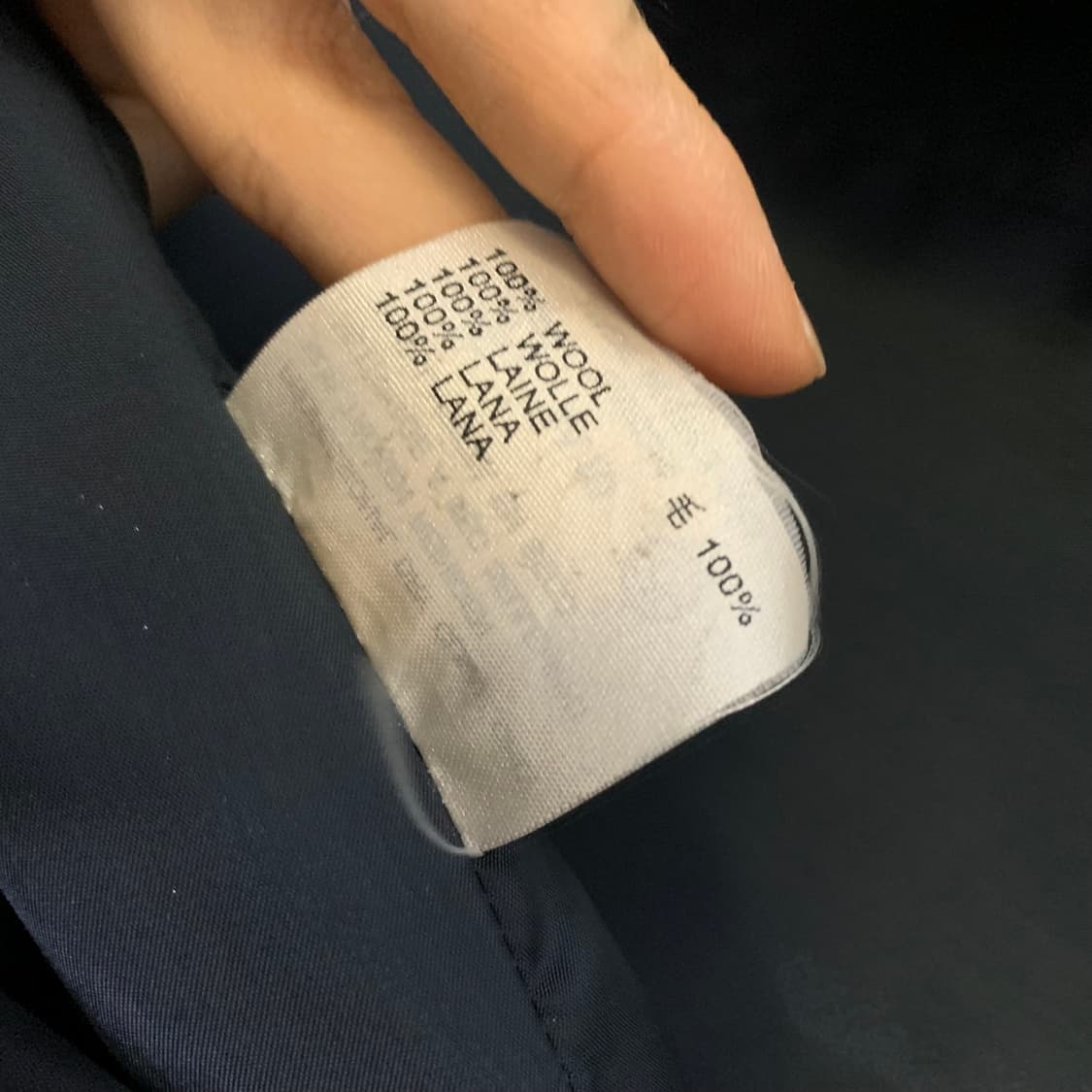 아쿠아스큐텀 금장 더블 브레스티드 자켓 다크 네이비 남녀공용 상품이미지8