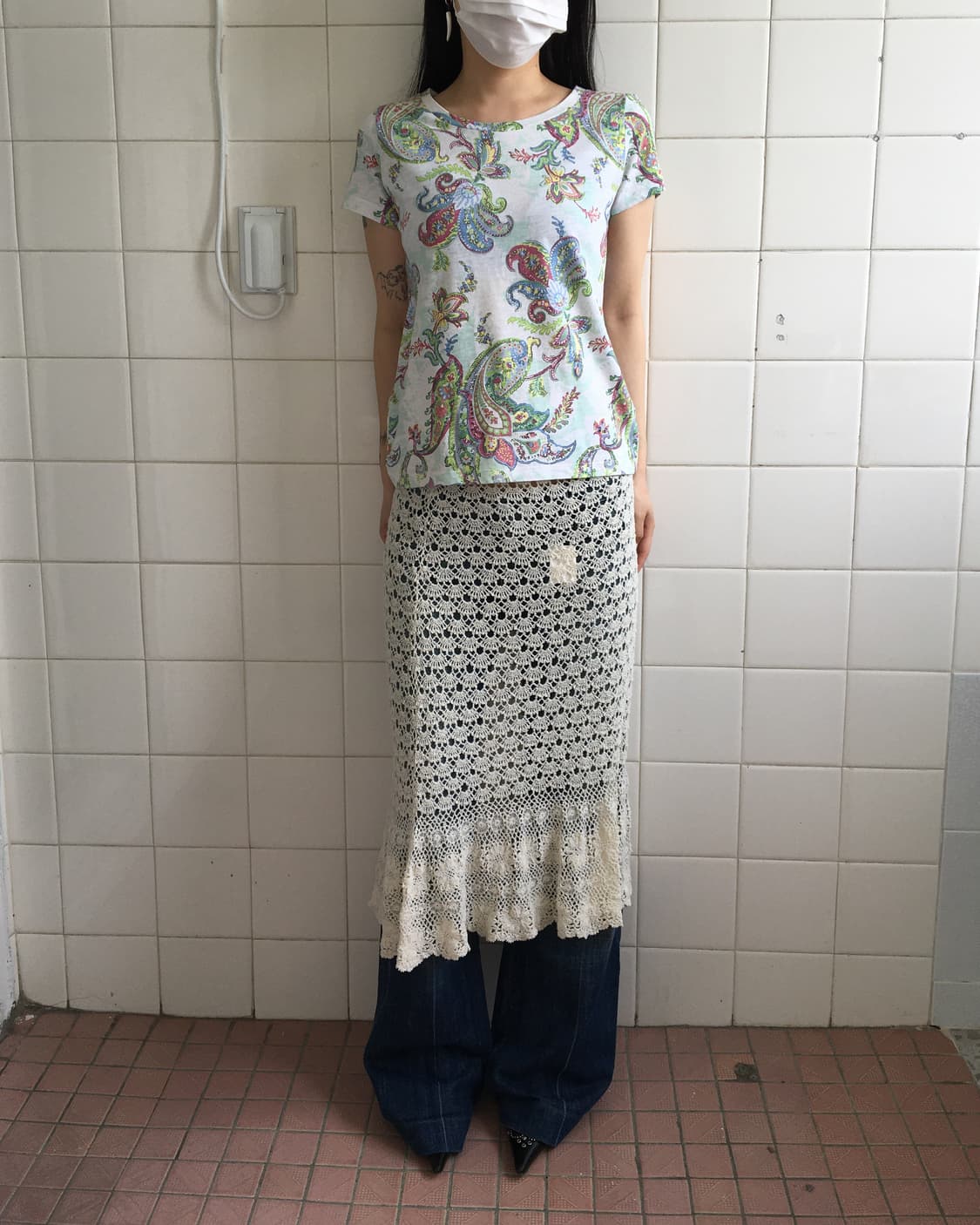 Paisley pattern t shirt 상품이미지1