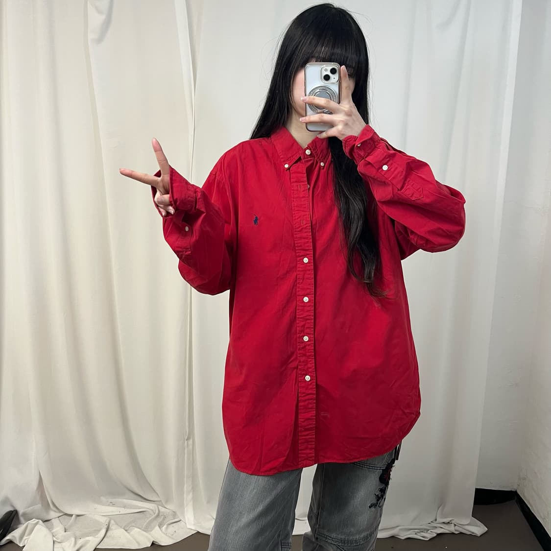 Polo Ralph Lauren red shirt 상품이미지2