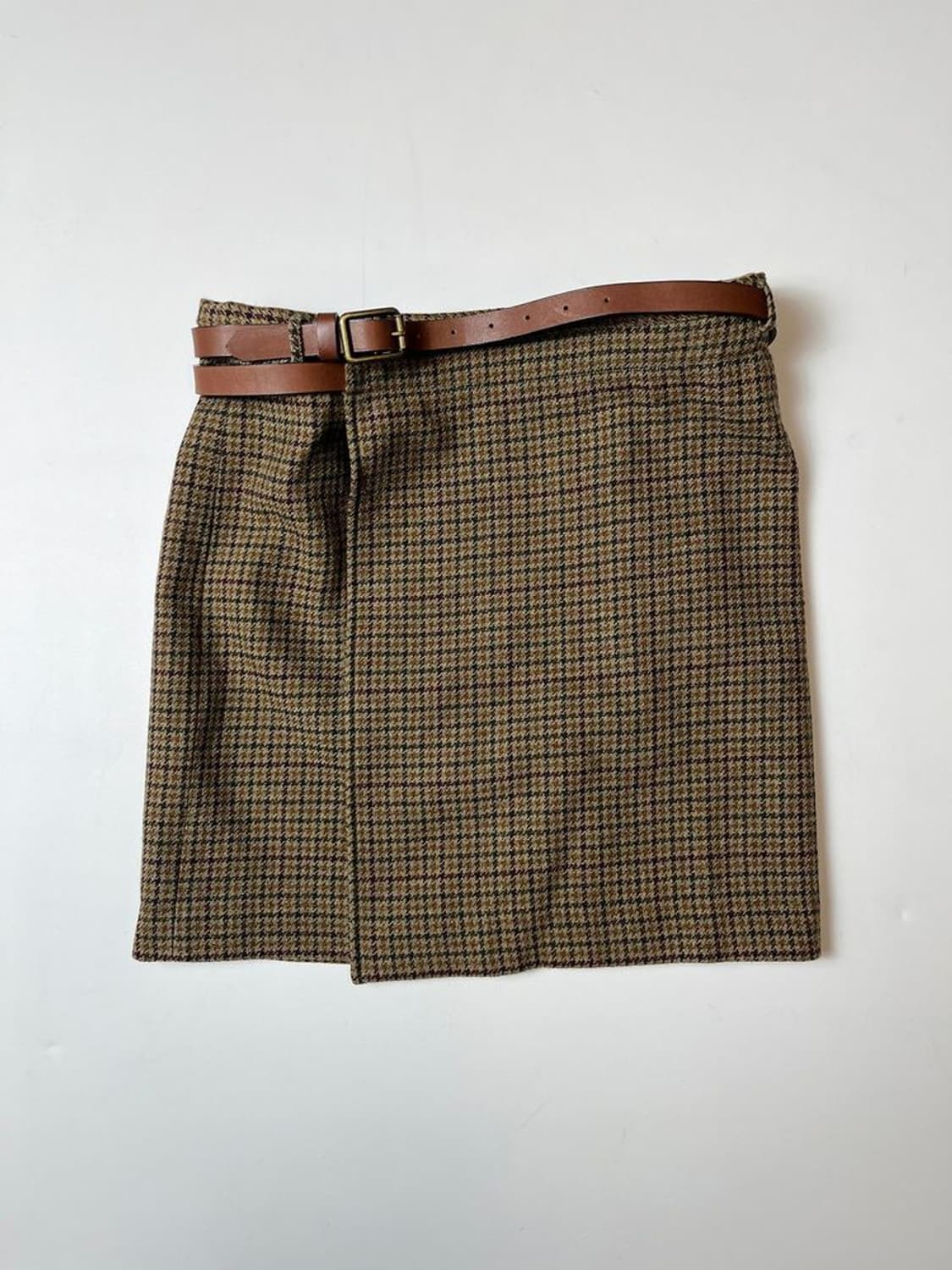 랄프로렌 00's 클래식 체크 울 랩 스커트 PN8764 상품이미지1