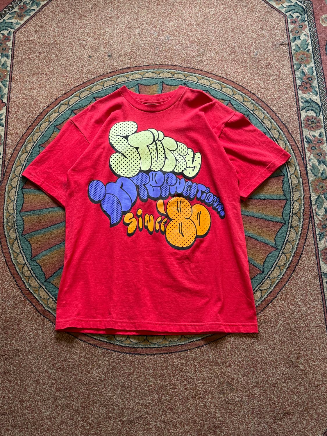 Stussy 스투시 80 그래픽 디자인 숏슬리브 티셔츠 상품이미지1