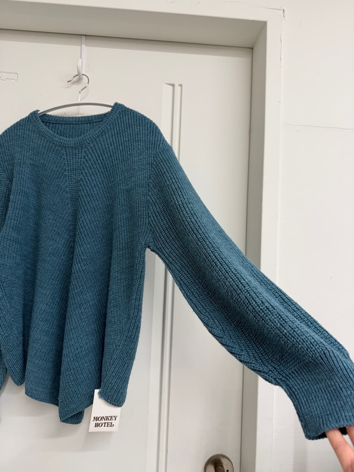 일본빈티지 청록 루즈핏 니트 상품이미지6