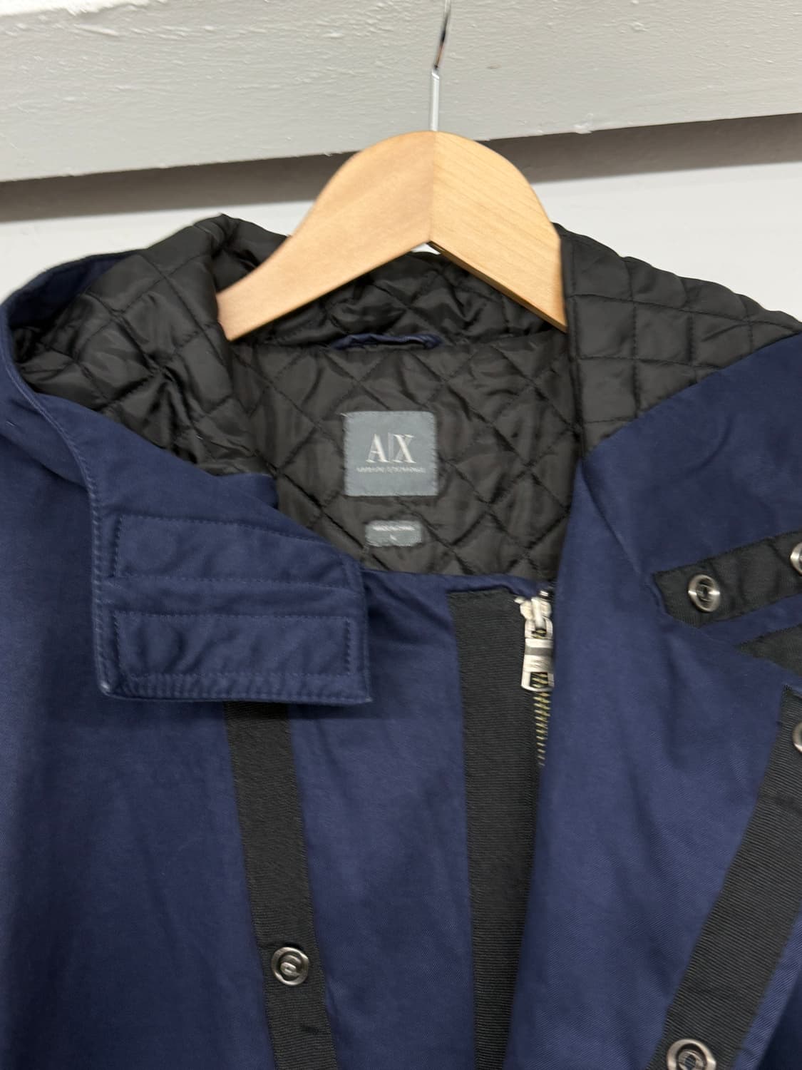 알마니 익스체인지 사선지퍼 파카 상품이미지2