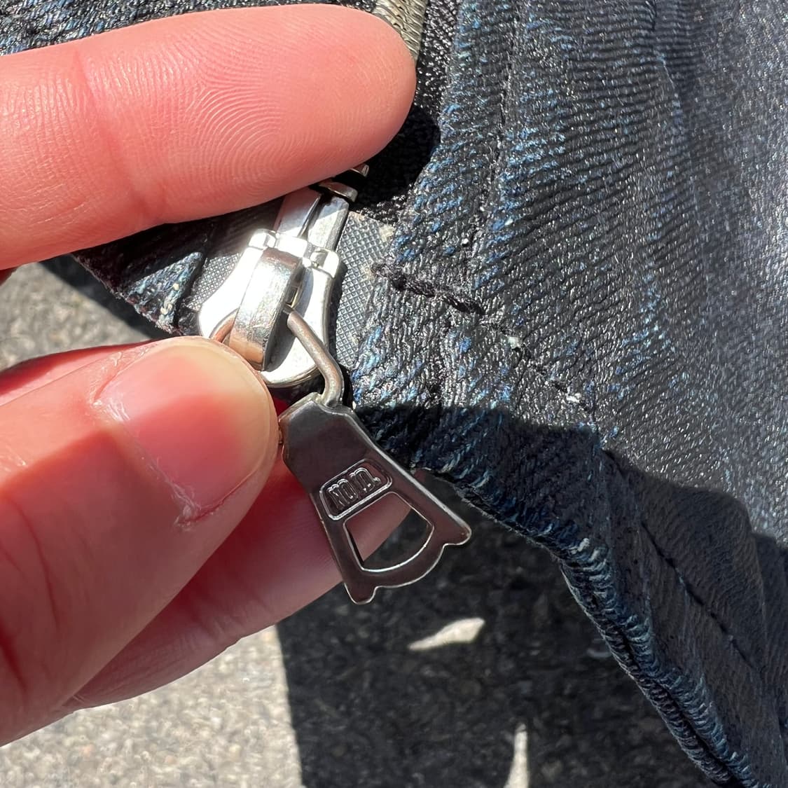 NO ID 코팅 데님 라이더 자켓 상품이미지6