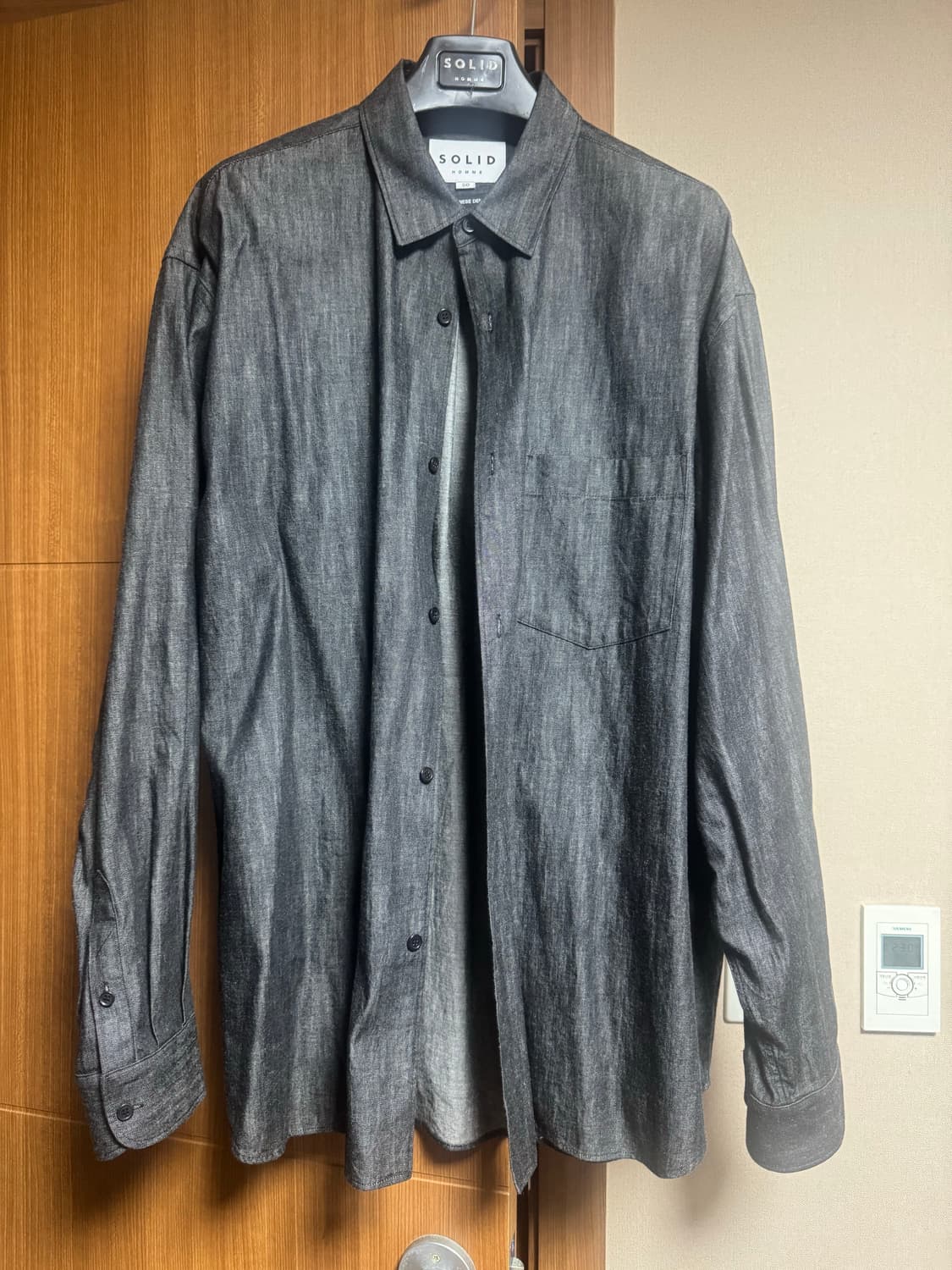 솔리드옴므 25SS 라이트 데님 셔츠 50 상품이미지2