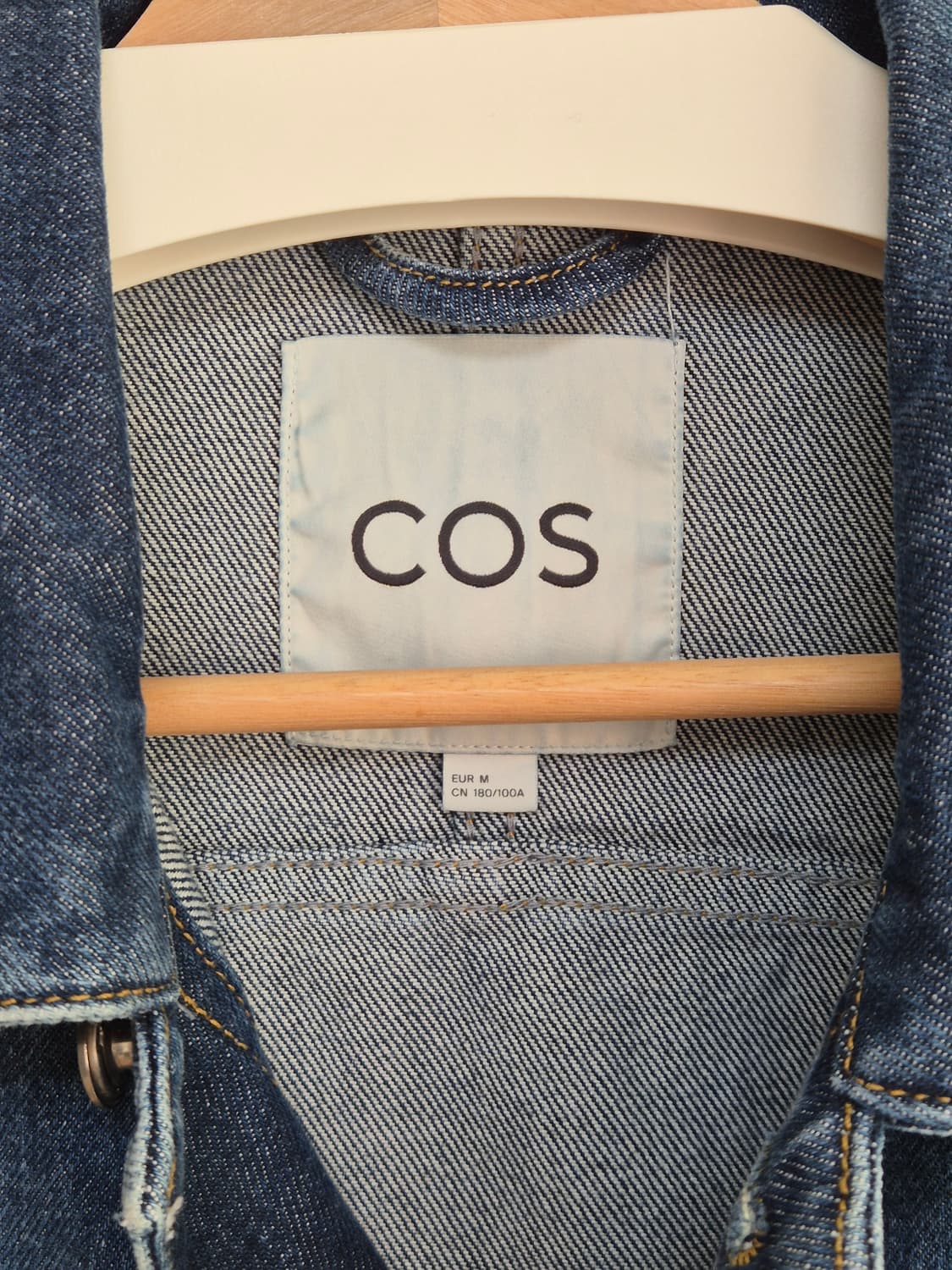 COS 코스 남자 크롭 데님 자켓 블루 M 상품이미지4