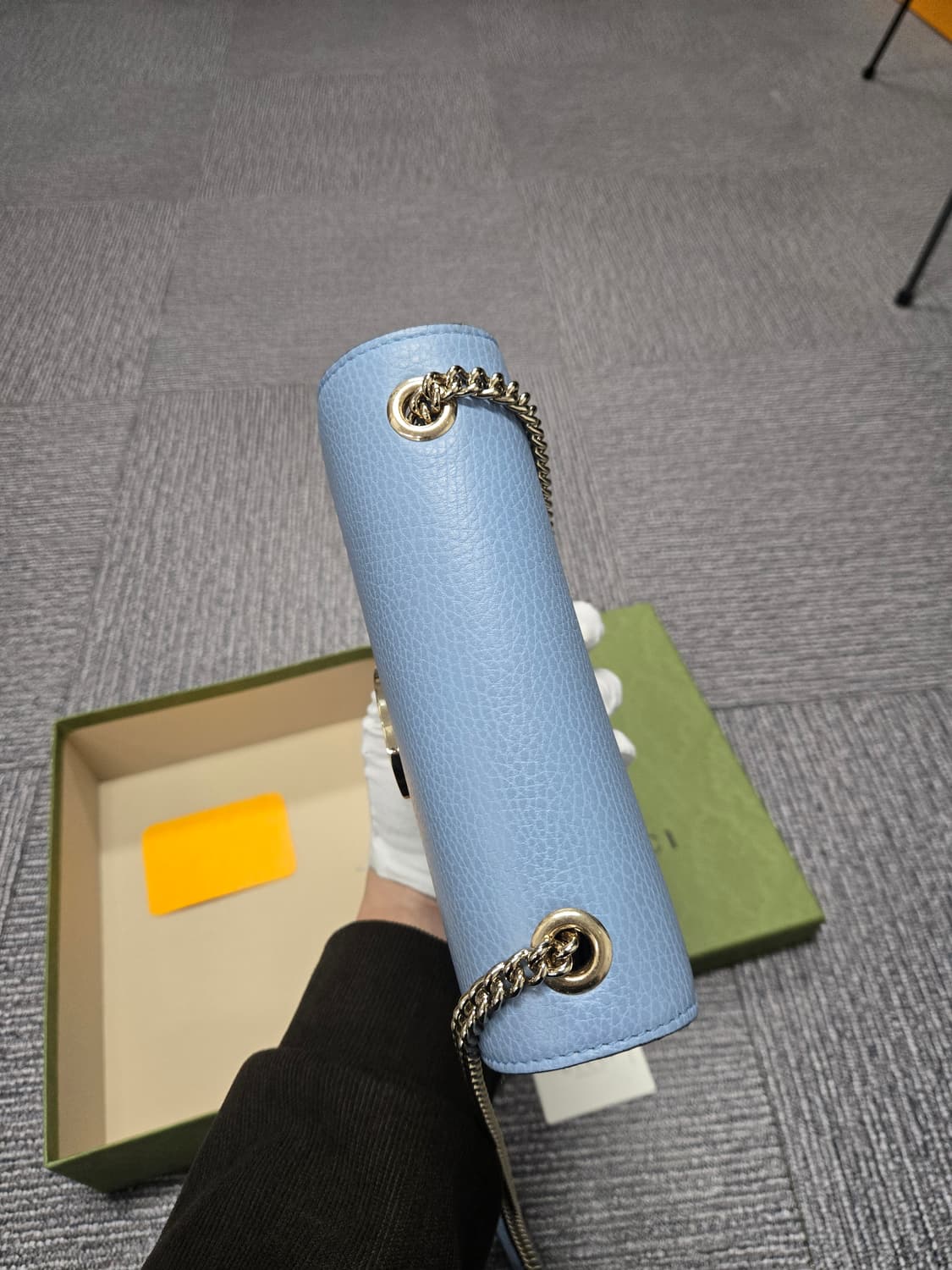 [특가][정품] 구찌 인터로킹 블루 숄더백 상품이미지5