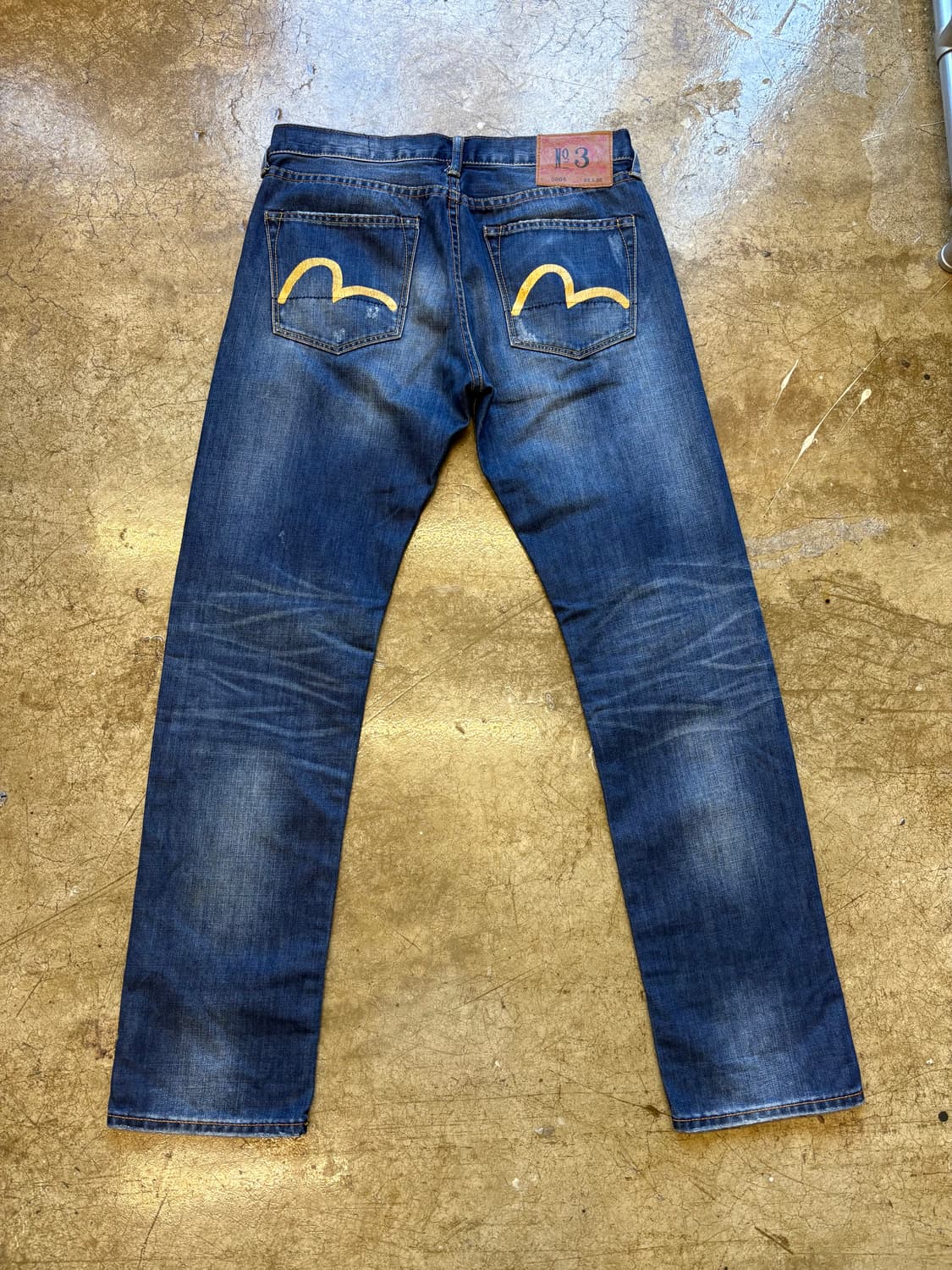 에비수 EVISU 워싱 데님 팬츠 상품이미지7