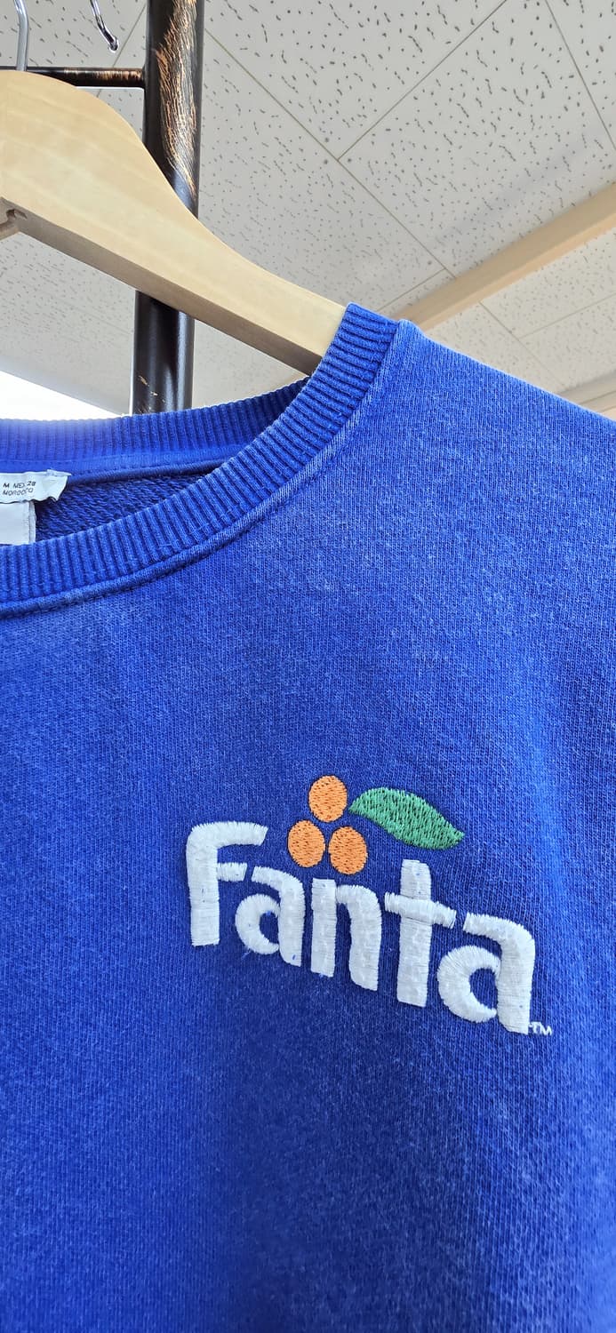 [M] 자라 FANTA 맨투맨 / 희귀템  블루 빈티지 상품이미지3