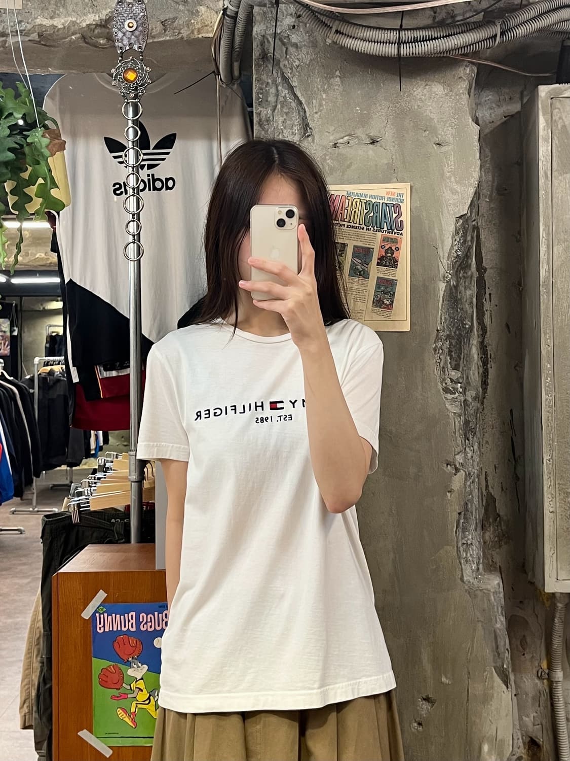 타미힐피거 반팔티 화이트 S #csz567 상품이미지2