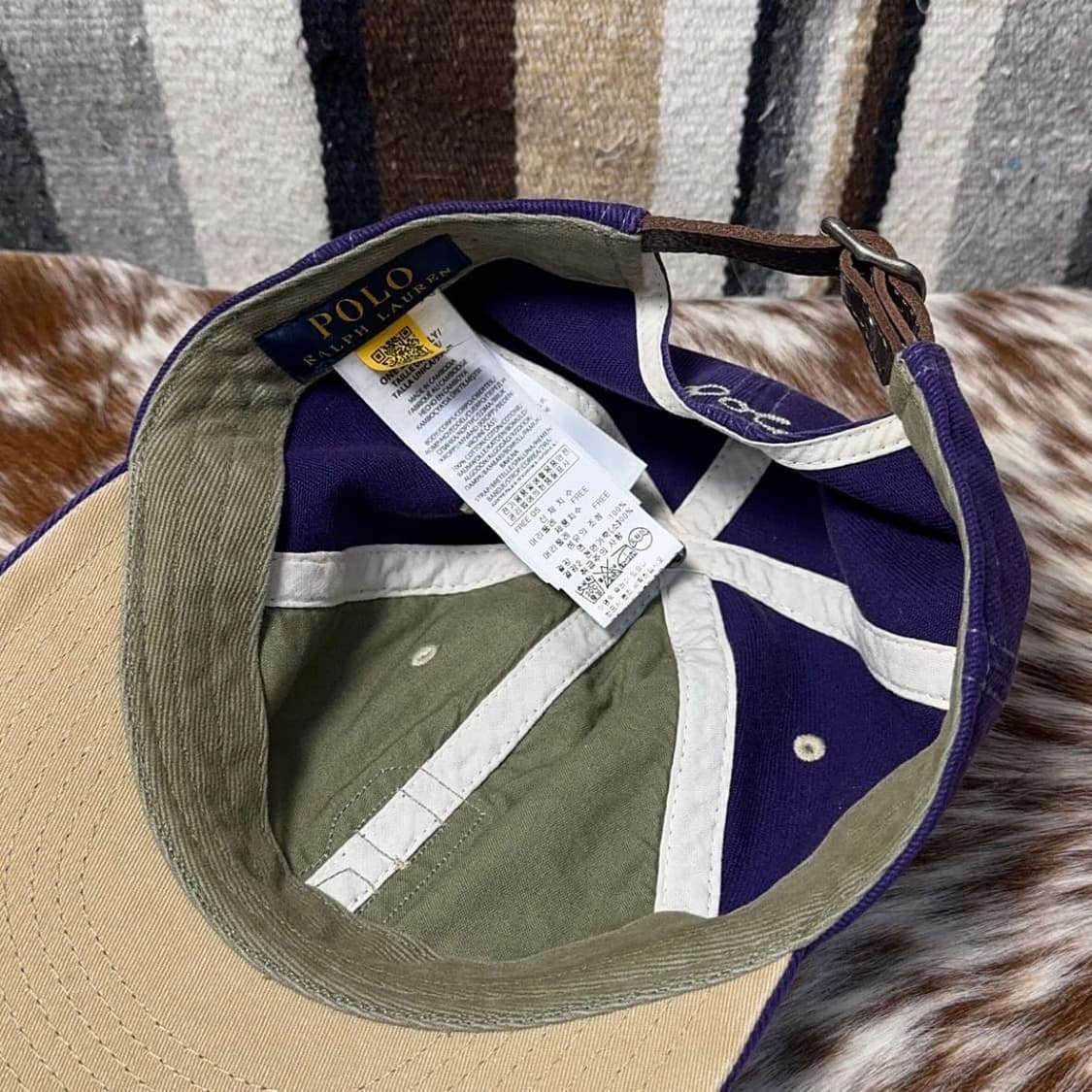 폴로 아플리케 퍼플R 김우빈 모자 상품이미지5