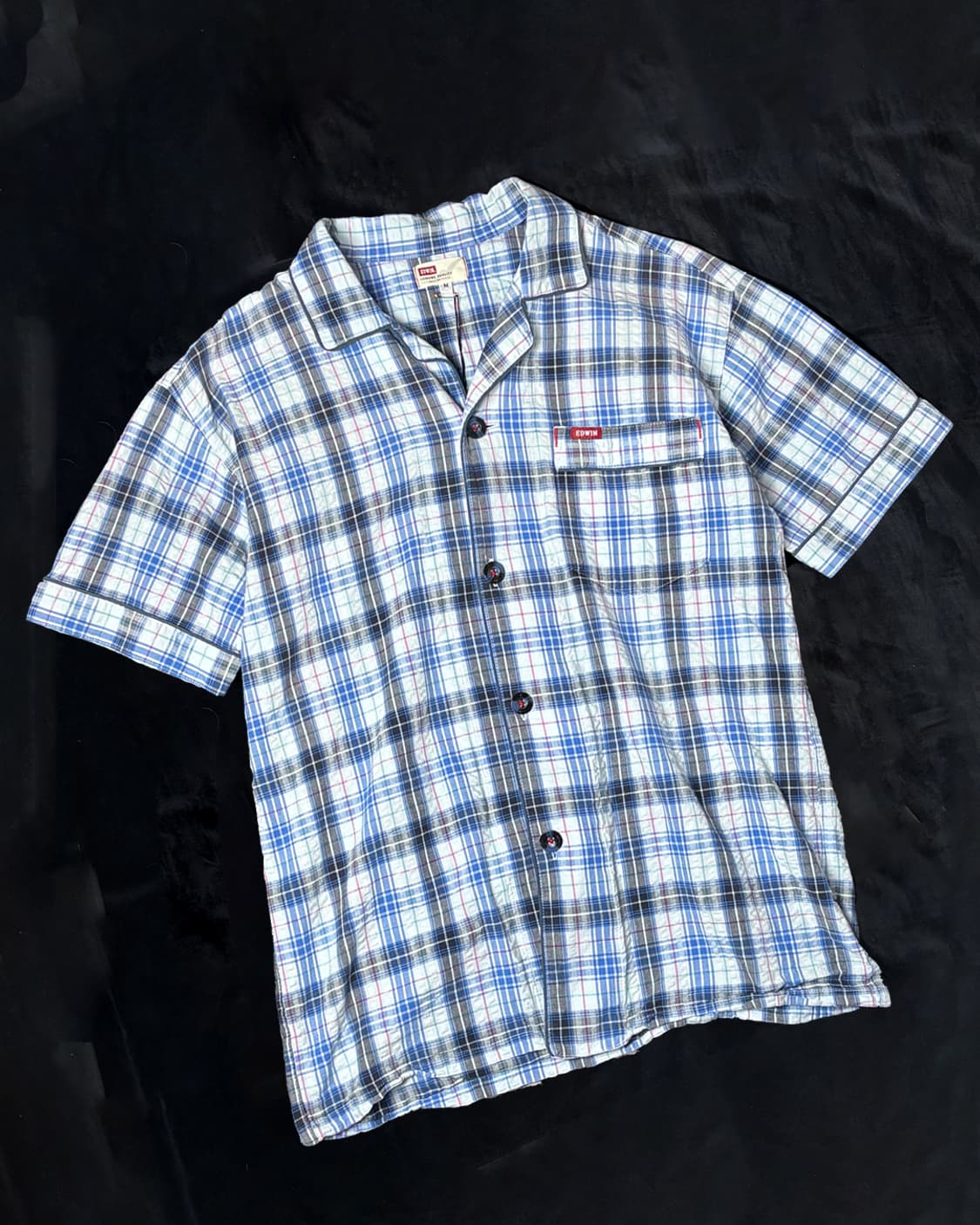 일본빈티지 EDWIN 체크셔츠 상품이미지1