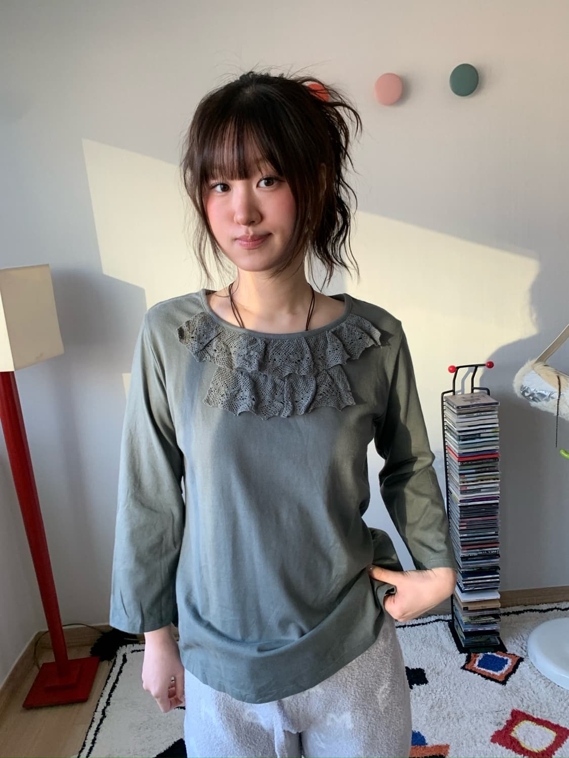 ethnic frill top 상품이미지1