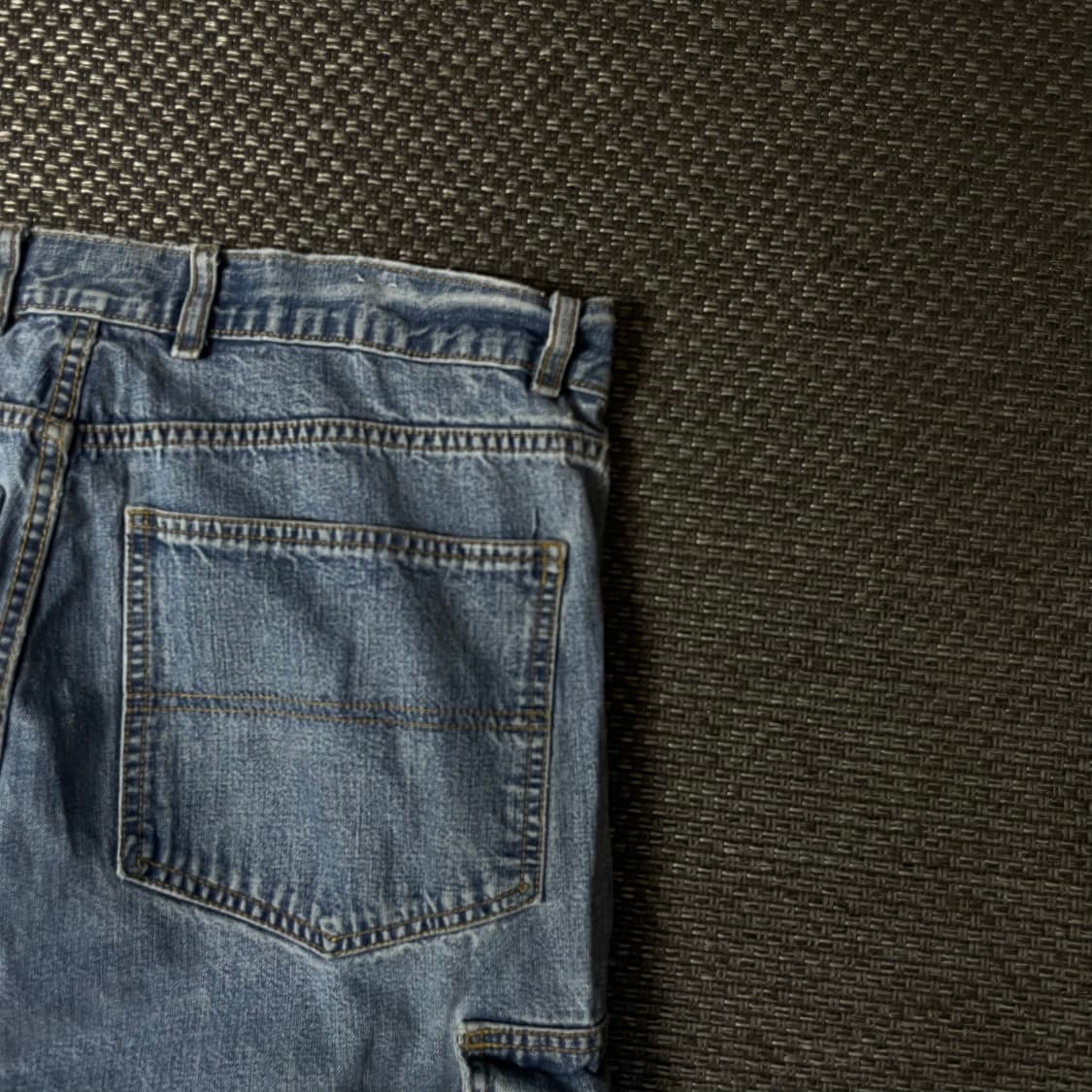 (40) 빈티지 40X32 중청 카고 데님 팬츠 상품이미지5