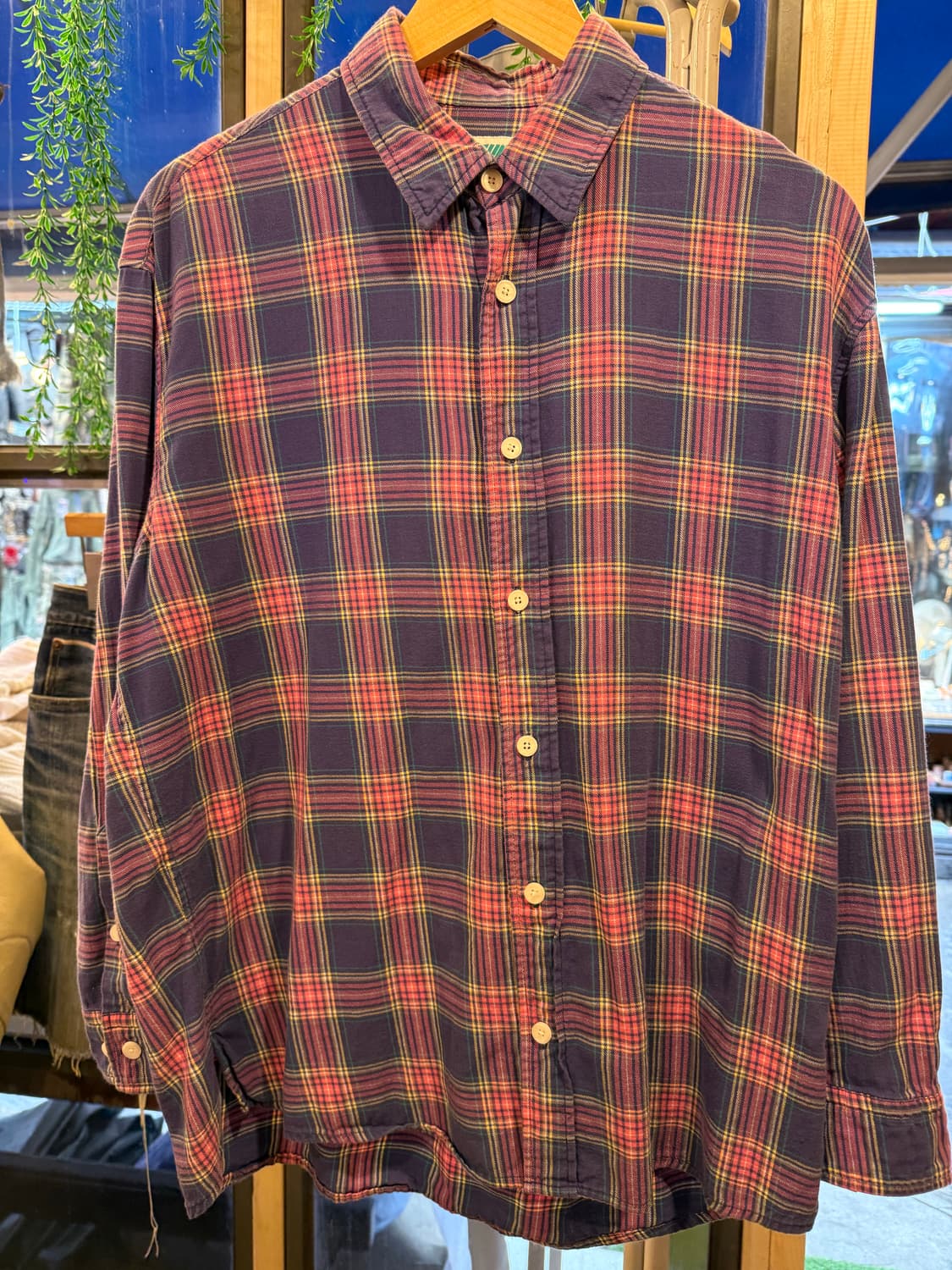 빈티지 멀티 컬러 체크셔츠 상품이미지1