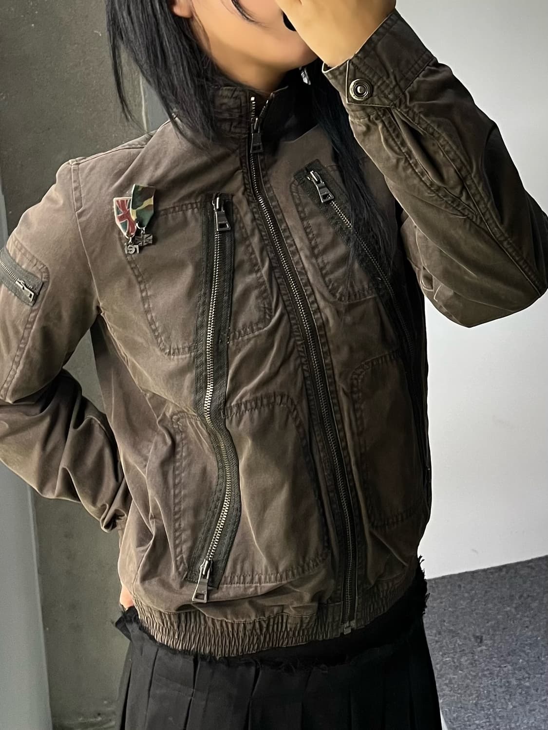 Reibous Y2K 파라슈트 집 자켓 상품이미지2