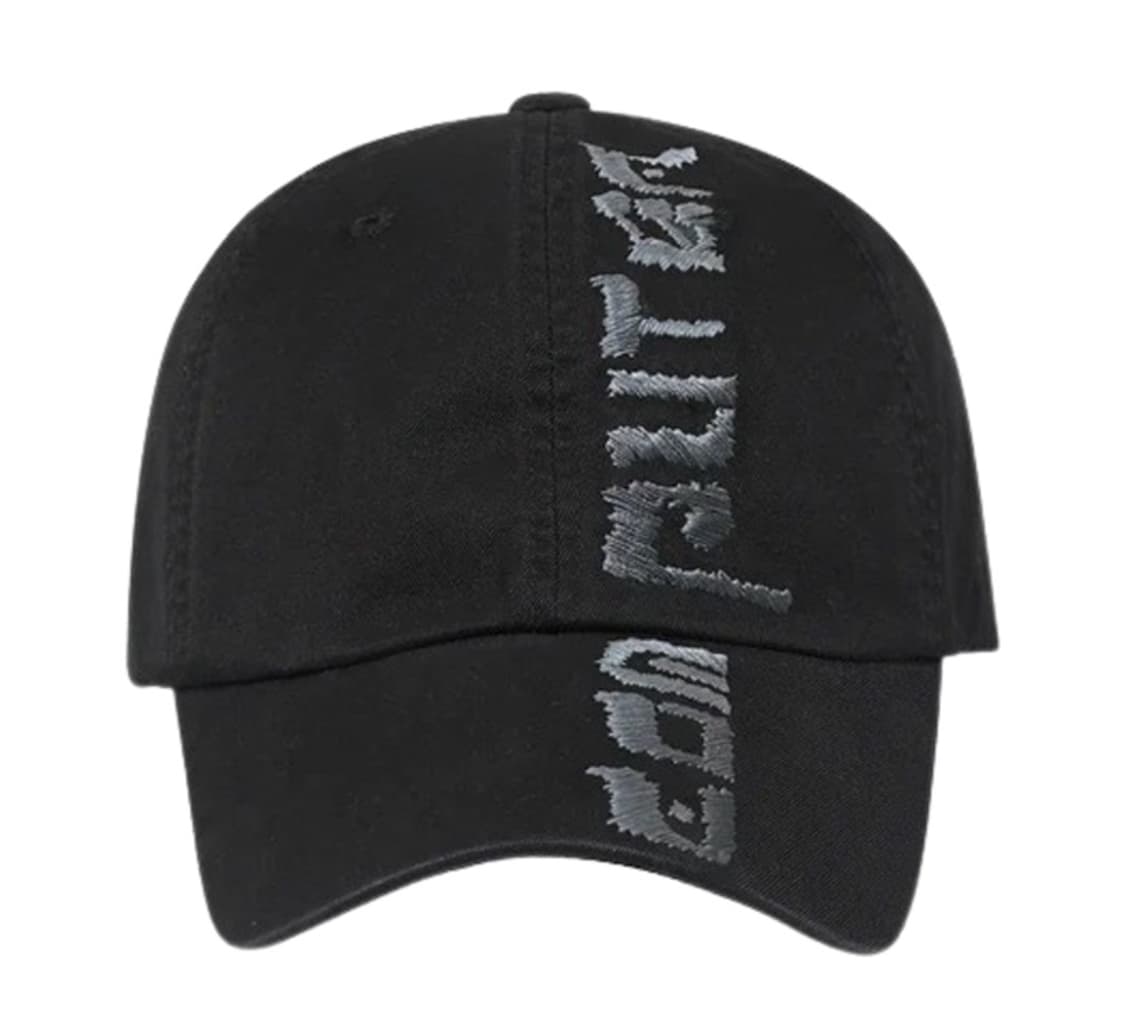 컴퓨터포맷 자수 로고 레터링 블랙 볼캡 모자 상품이미지1