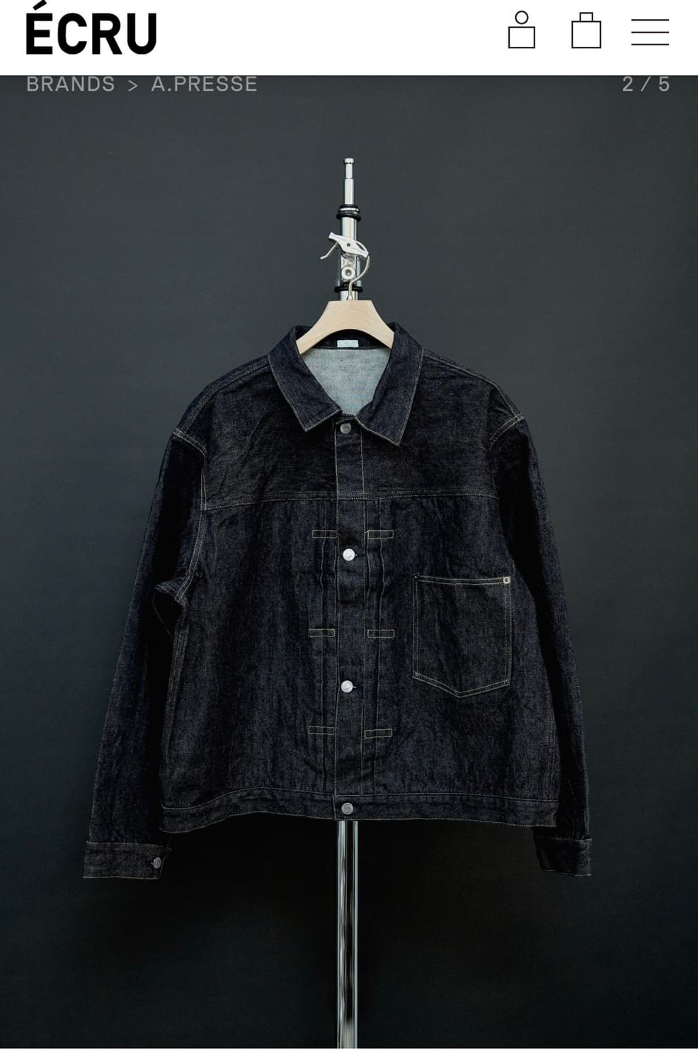 [48] 아프레쎄 25FW 1st 타입 데님자켓 상품이미지1