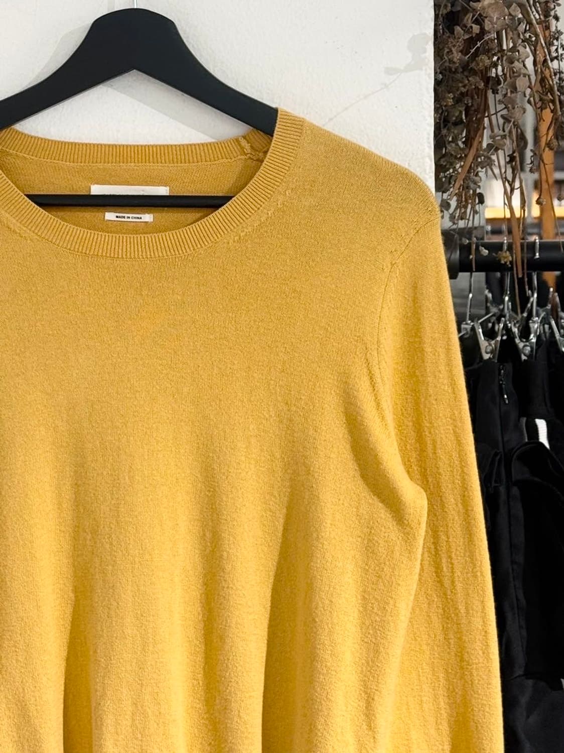 이자벨마랑 에뚜왈 옐로우 울 블렌드 사이드 슬릿 니트 상품이미지3