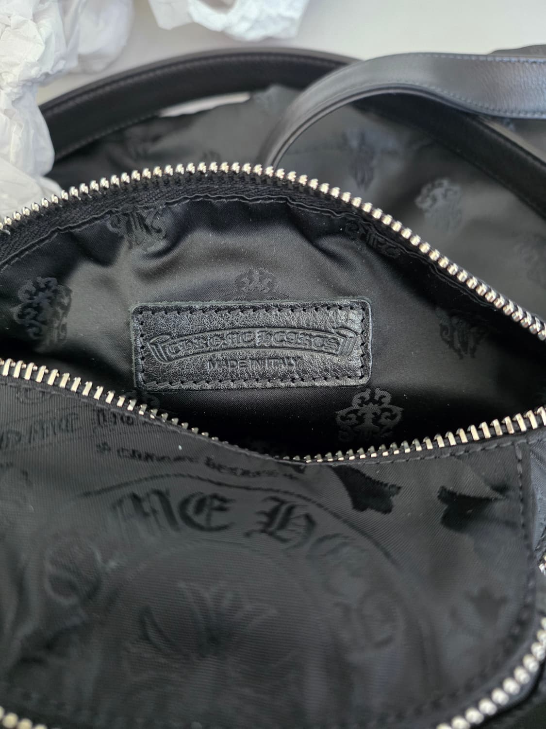 [FREE] 크롬하츠 미니 스냇팩 멀티모티프 나일론 블랙 힙색 슬링백 상품이미지6